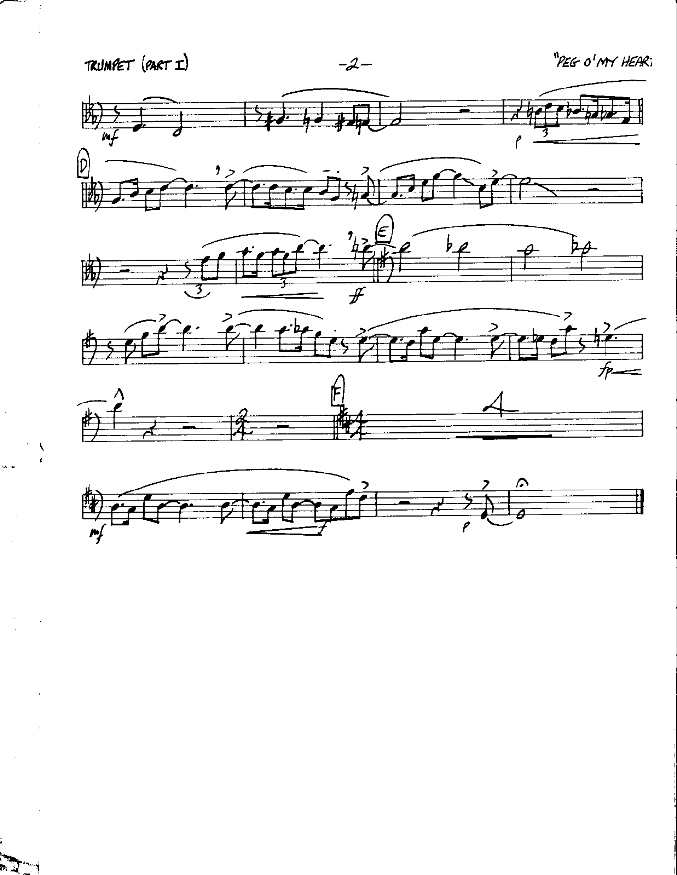 Circle 87-Peg 'O my Heart-Trumpet — page 2