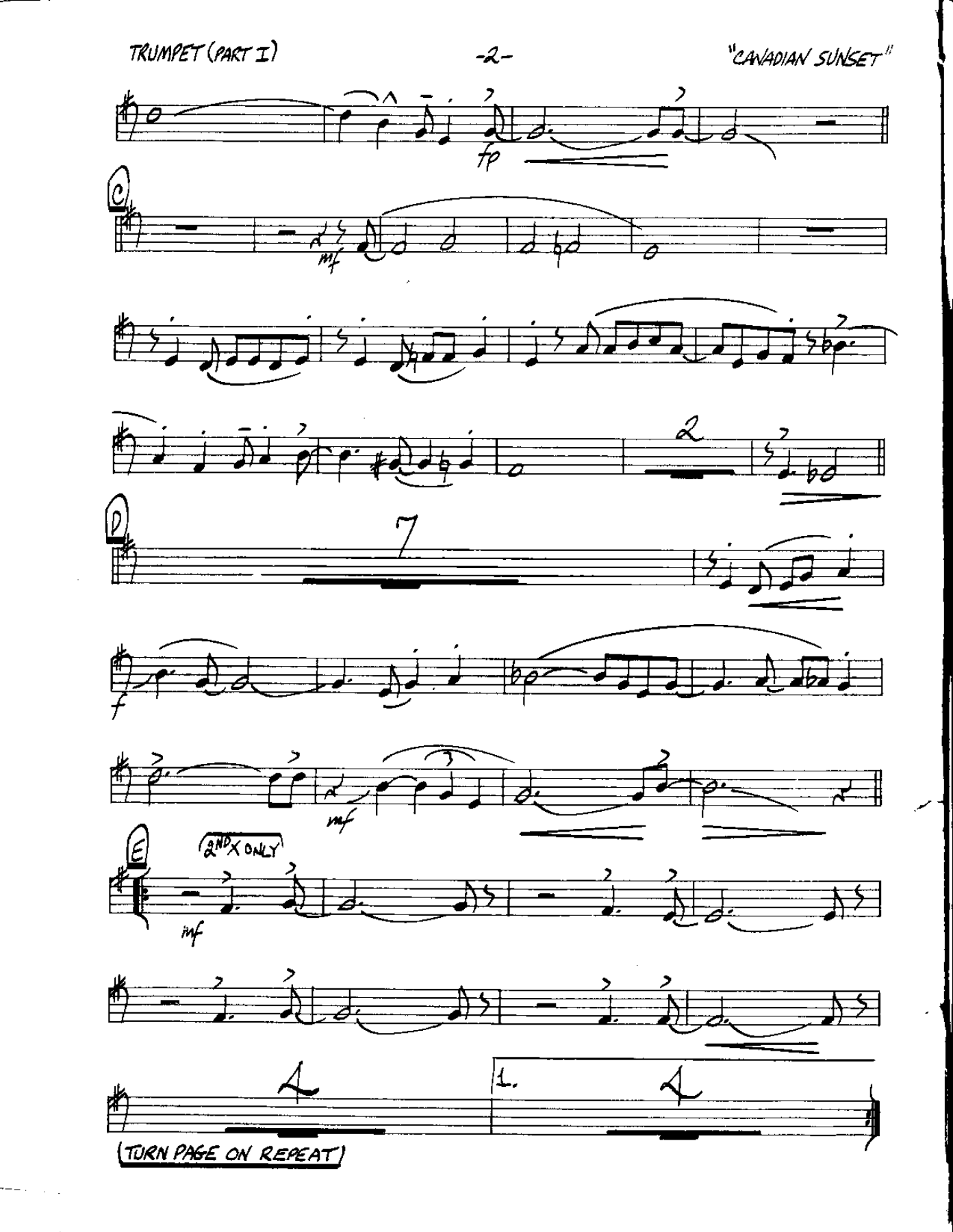 Circle 86-Canandian Sunset-Trumpet — page 2