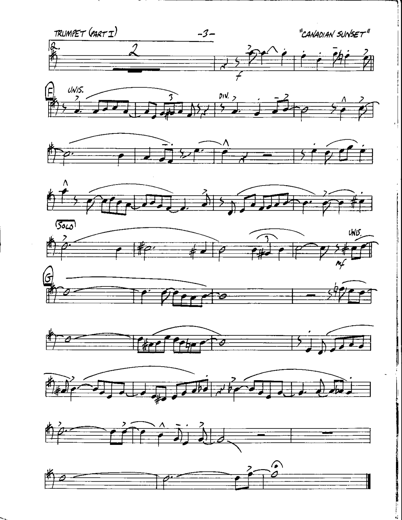 Circle 86-Canandian Sunset-Trumpet — page 3