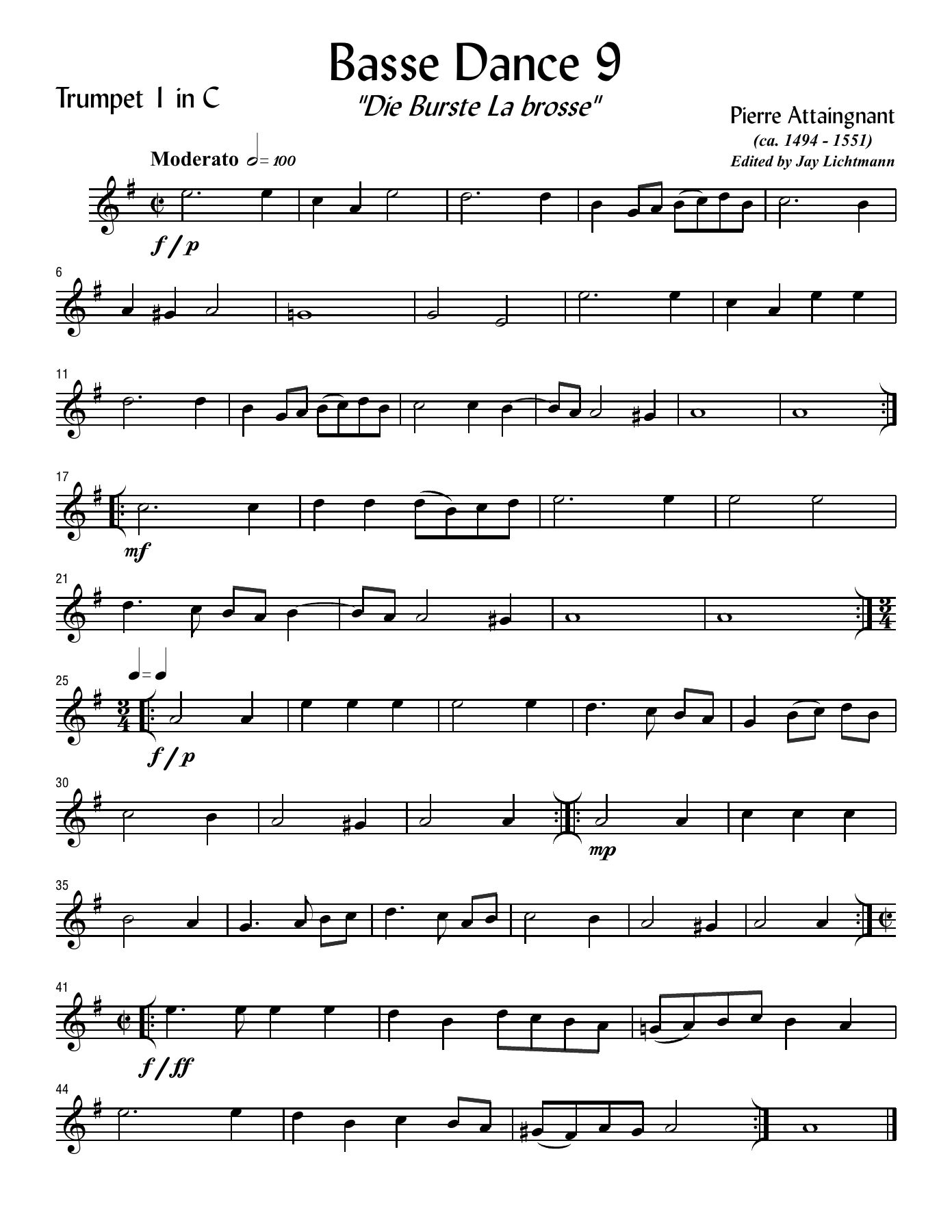 bassedance9 — sheet music cover (first page)