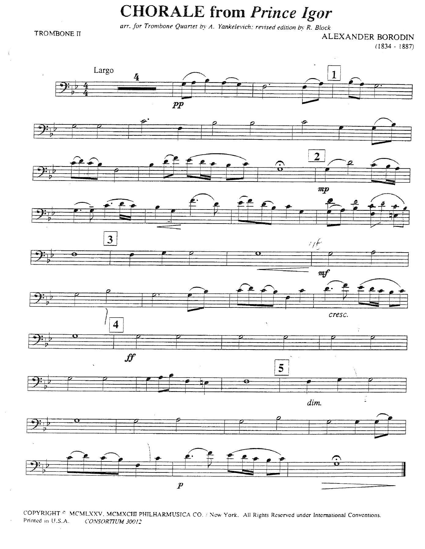 Chorale from Prince Igor — page 2