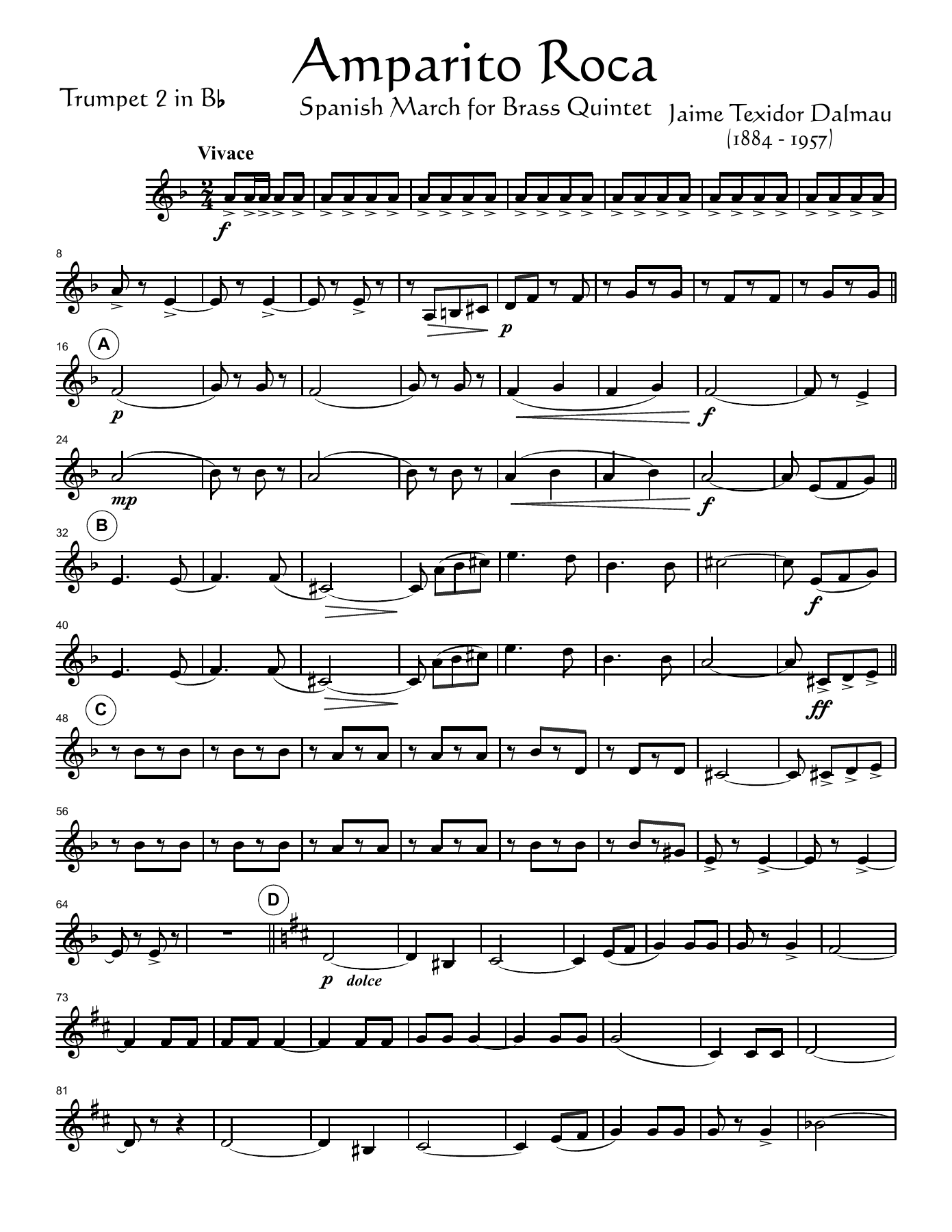 amparito roca brass quintet — page 3