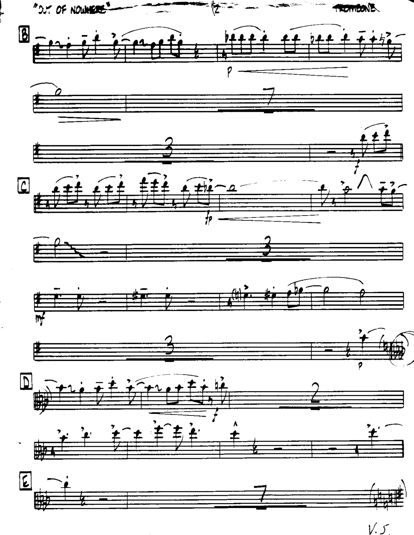 Out of Nowhere-Trombone — page 2