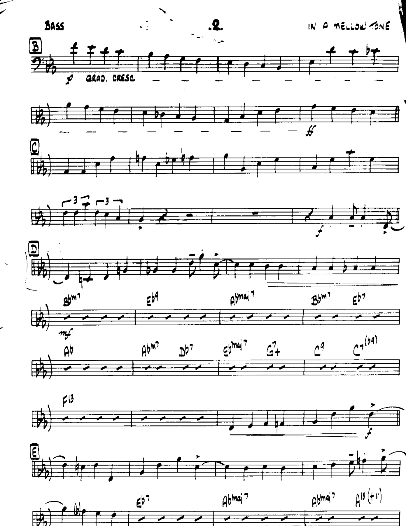 In a Mellow Tone-Bass — page 2