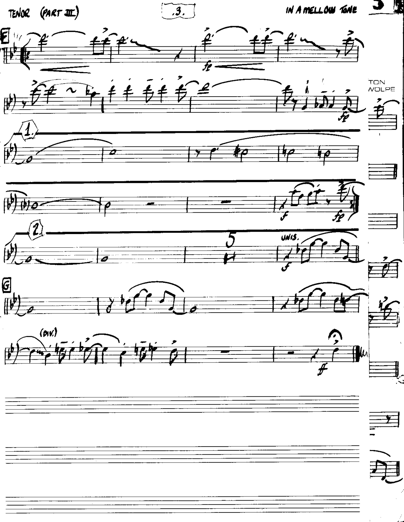 In a Mellow Tone-Tenor — page 3