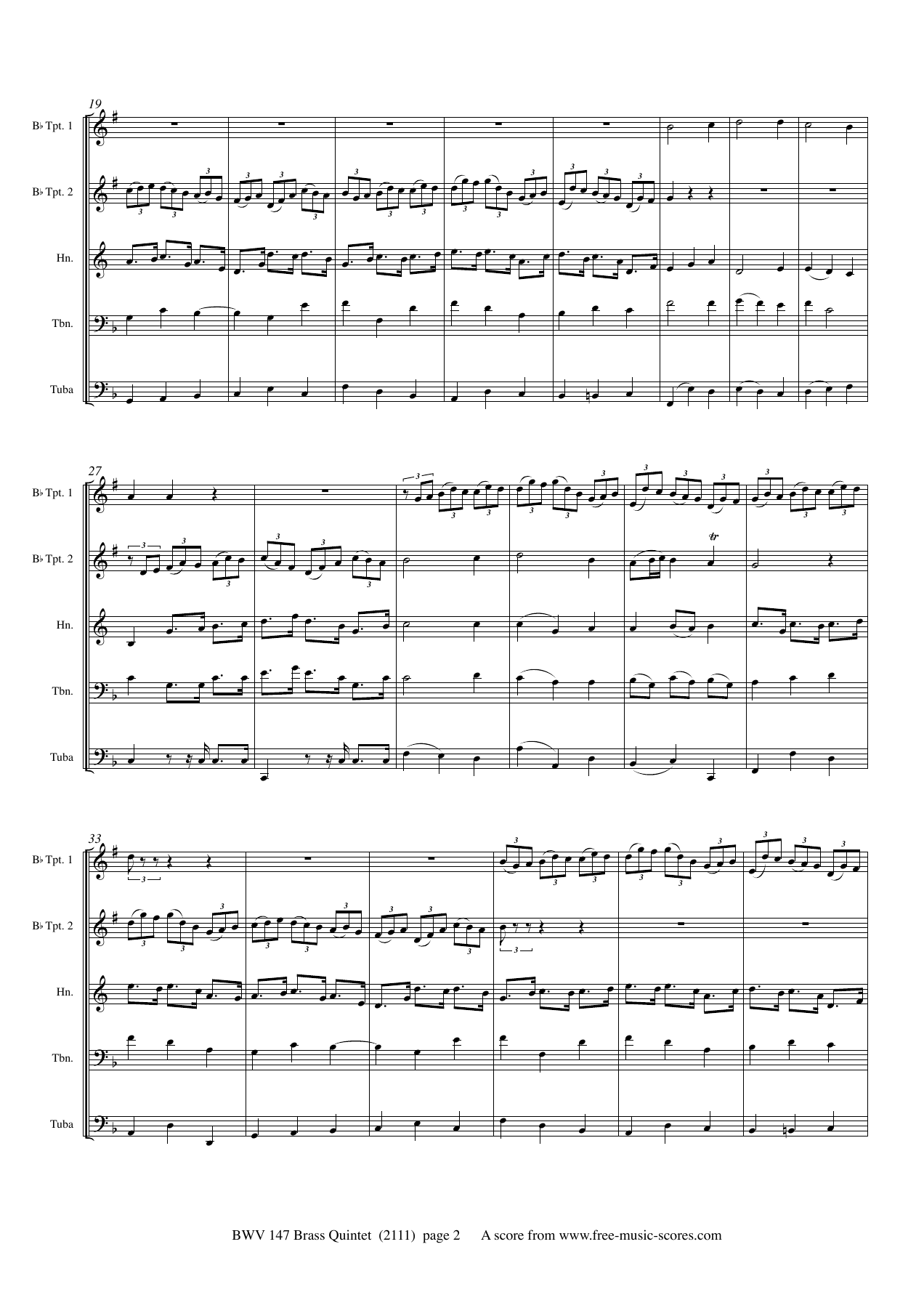 BWV147 B5 Score — page 2