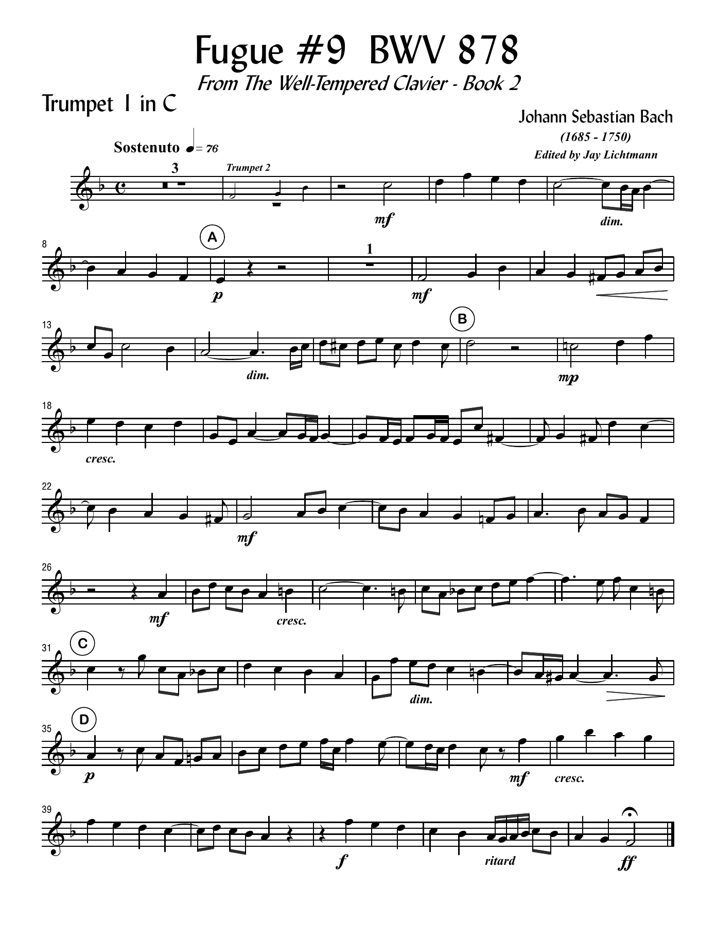 fugue9 — sheet music cover (first page)