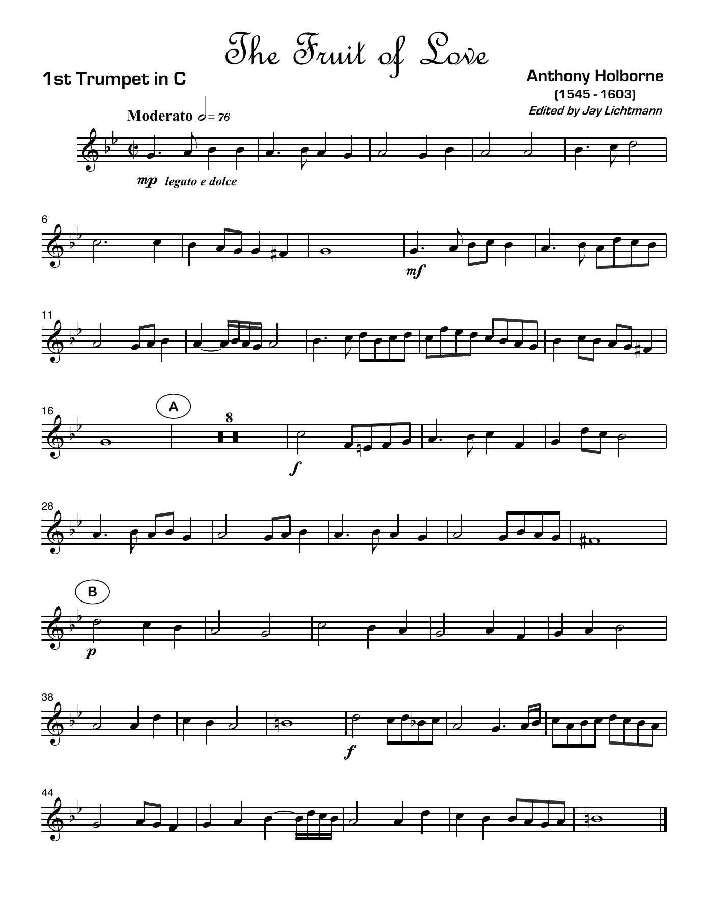 fruitoflove — Small Ensemble sheet music arranged by Mr. X | Jazz Standard