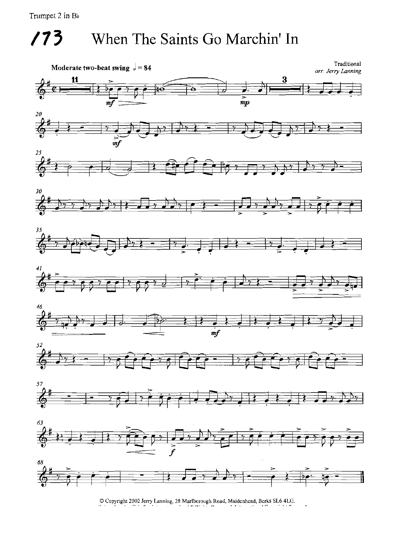 Saints Go Marching In - Brass5 - Lanning — page 2