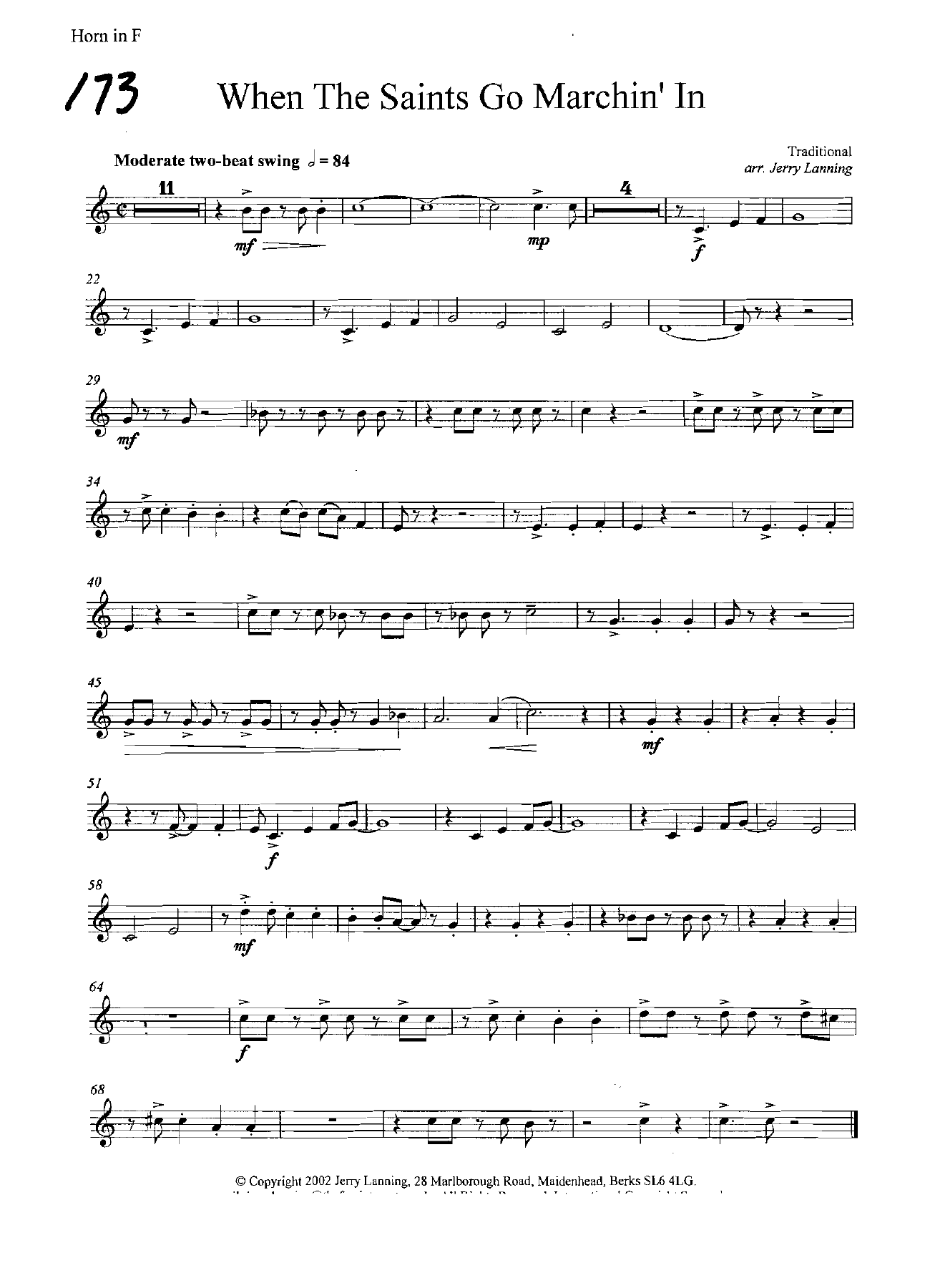 Saints Go Marching In - Brass5 - Lanning — page 3