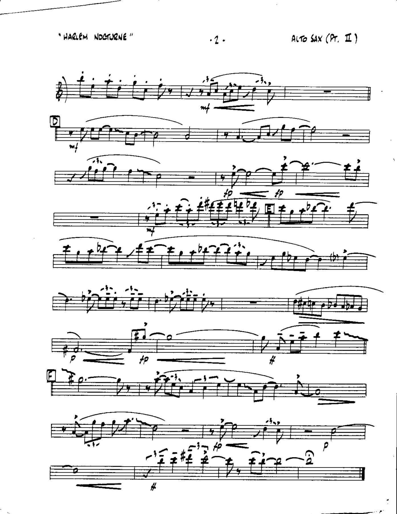 Circle 100-Harlem Nocturne-Alto — page 2