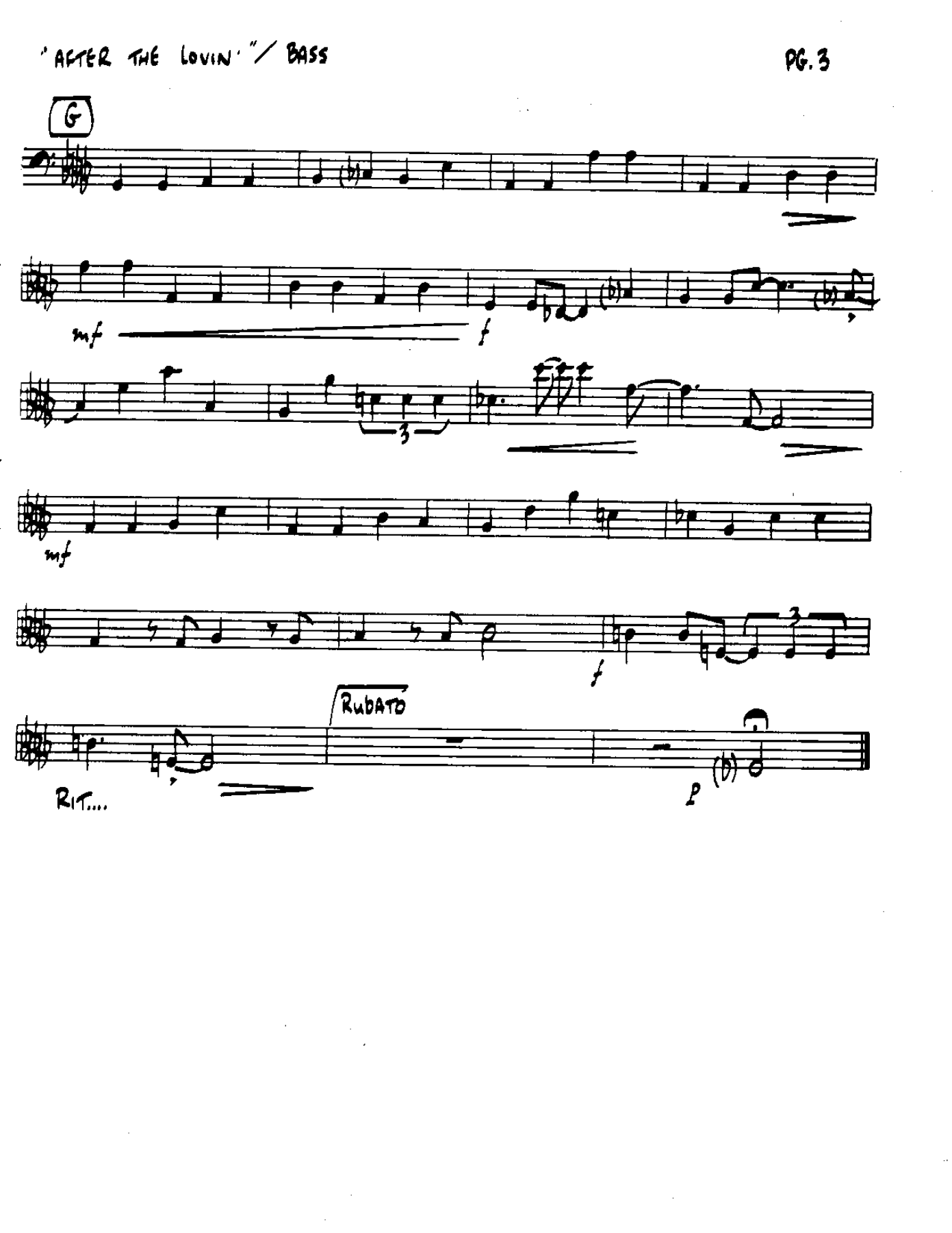 After the Lovin'-Bass — page 3