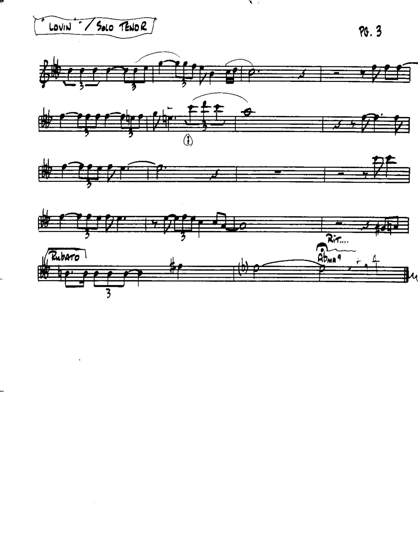 After the Lovin'-Tenor — page 3