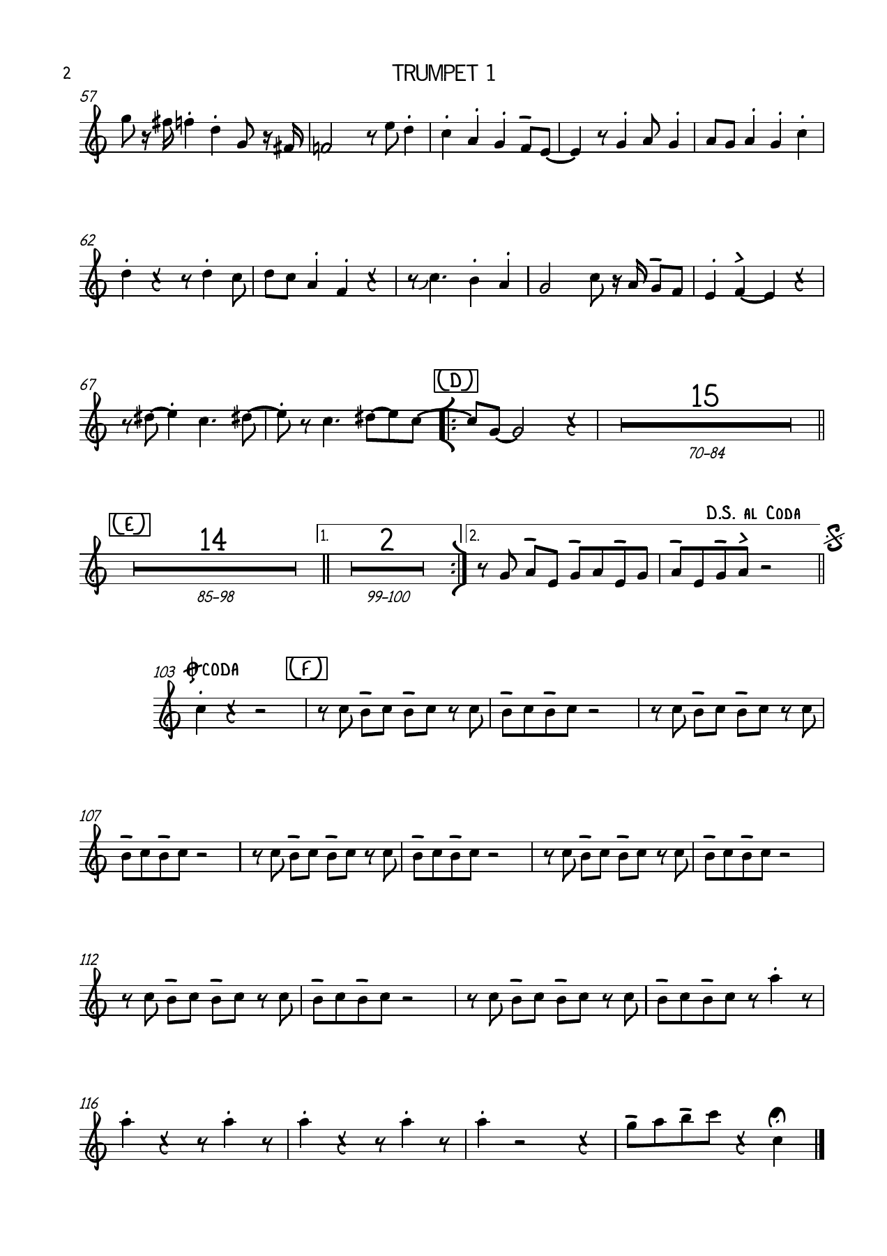 Creol Jazz 7 - Trumpet — page 2