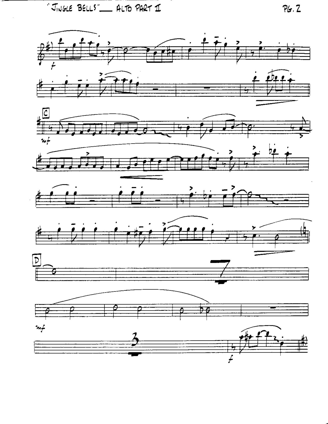 Circle 102-Jingle Bells-Alto — page 2