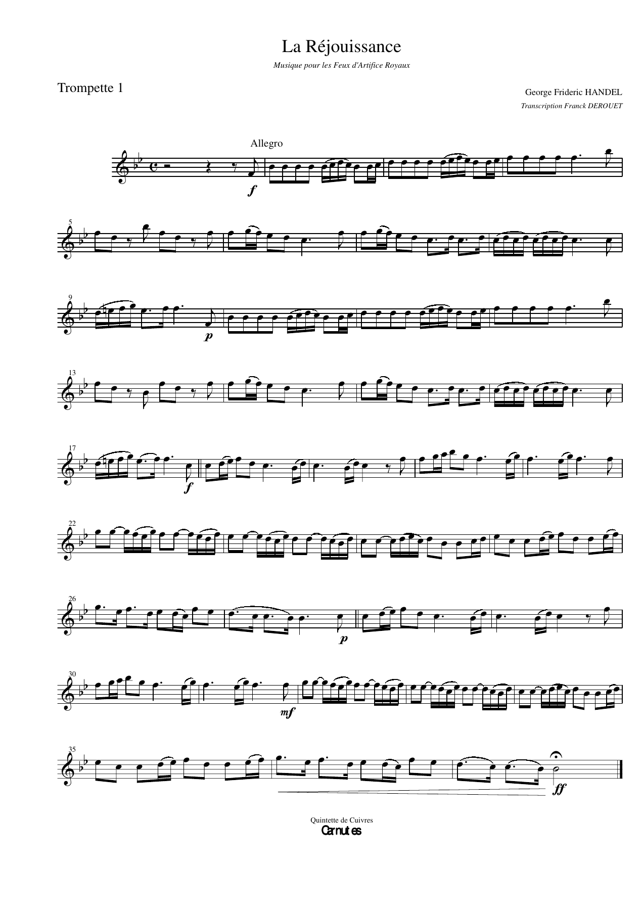 Larejouissance Trompette1 — sheet music cover (first page)