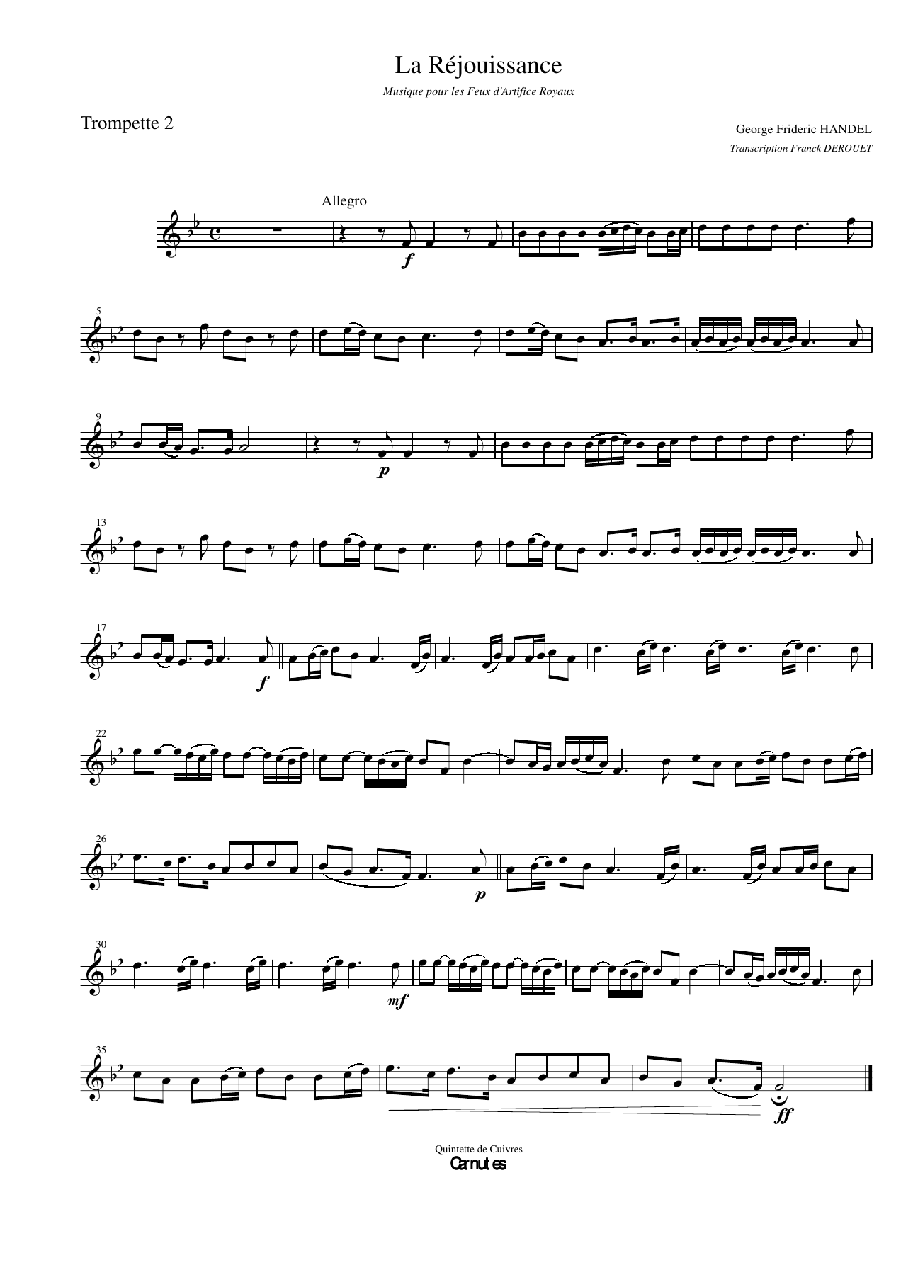 Larejouissance Trompette2 — sheet music cover (first page)
