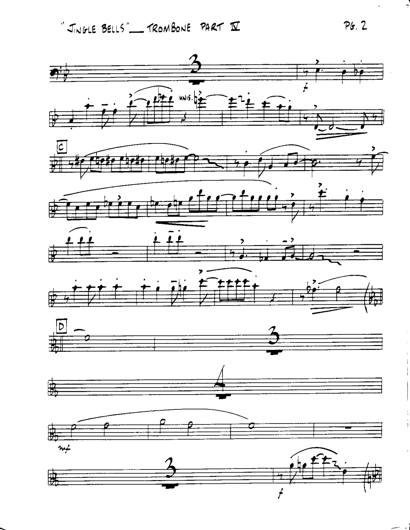 Circle 102-Jingle Bells-Trombone — page 2