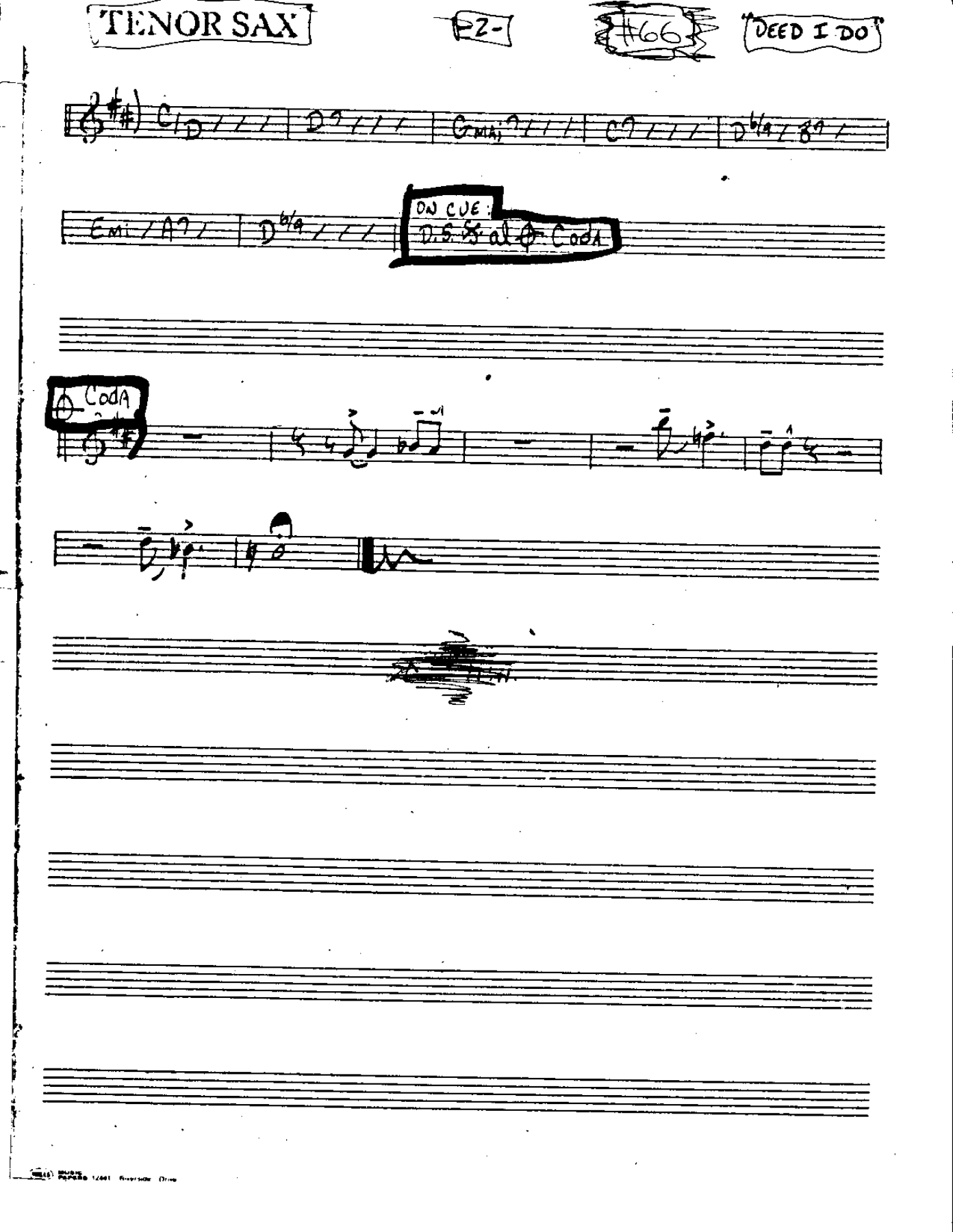 Deed I Do-Tenor — page 2