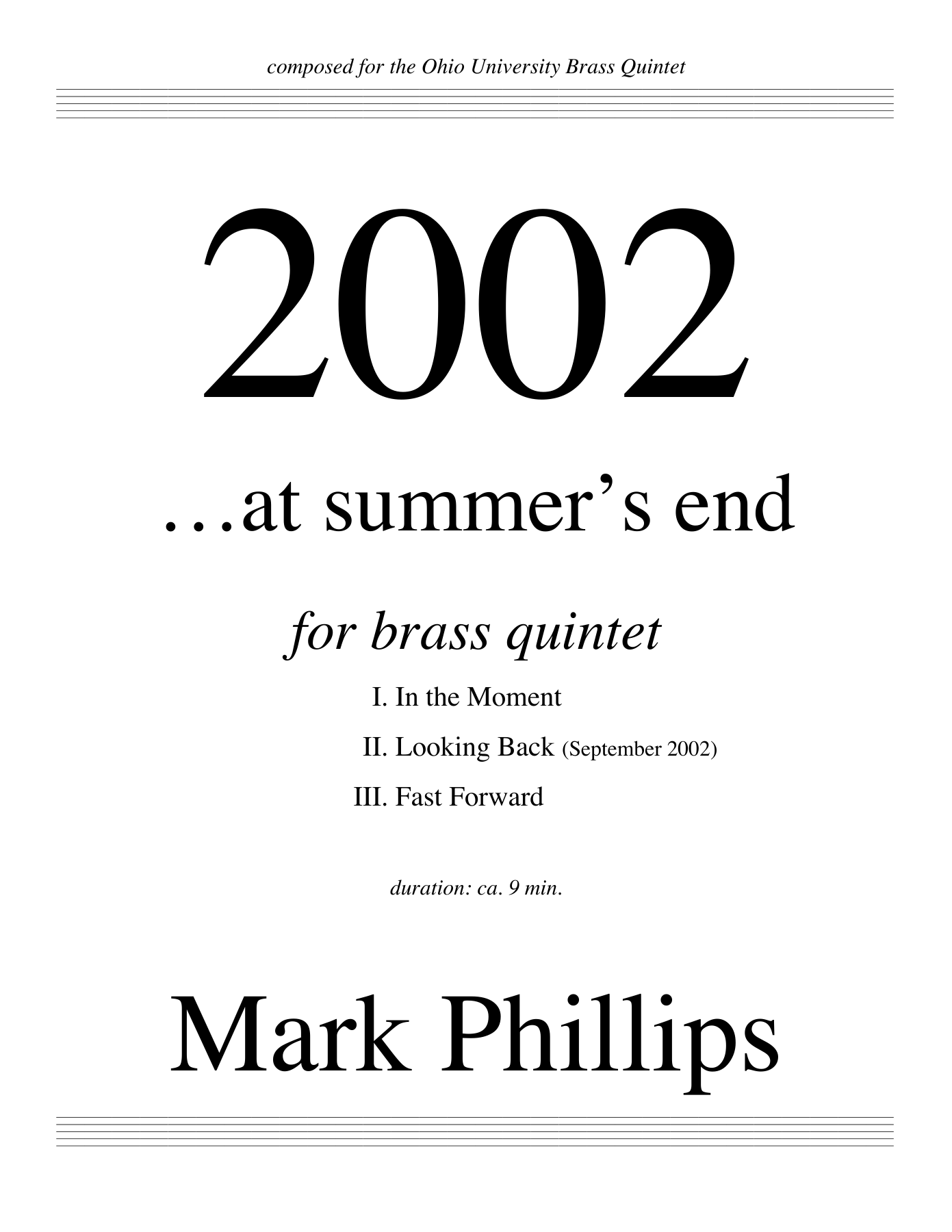 in the moment brass quintet — Small Ensemble sheet music arranged by Mr. X | Jazz Standard