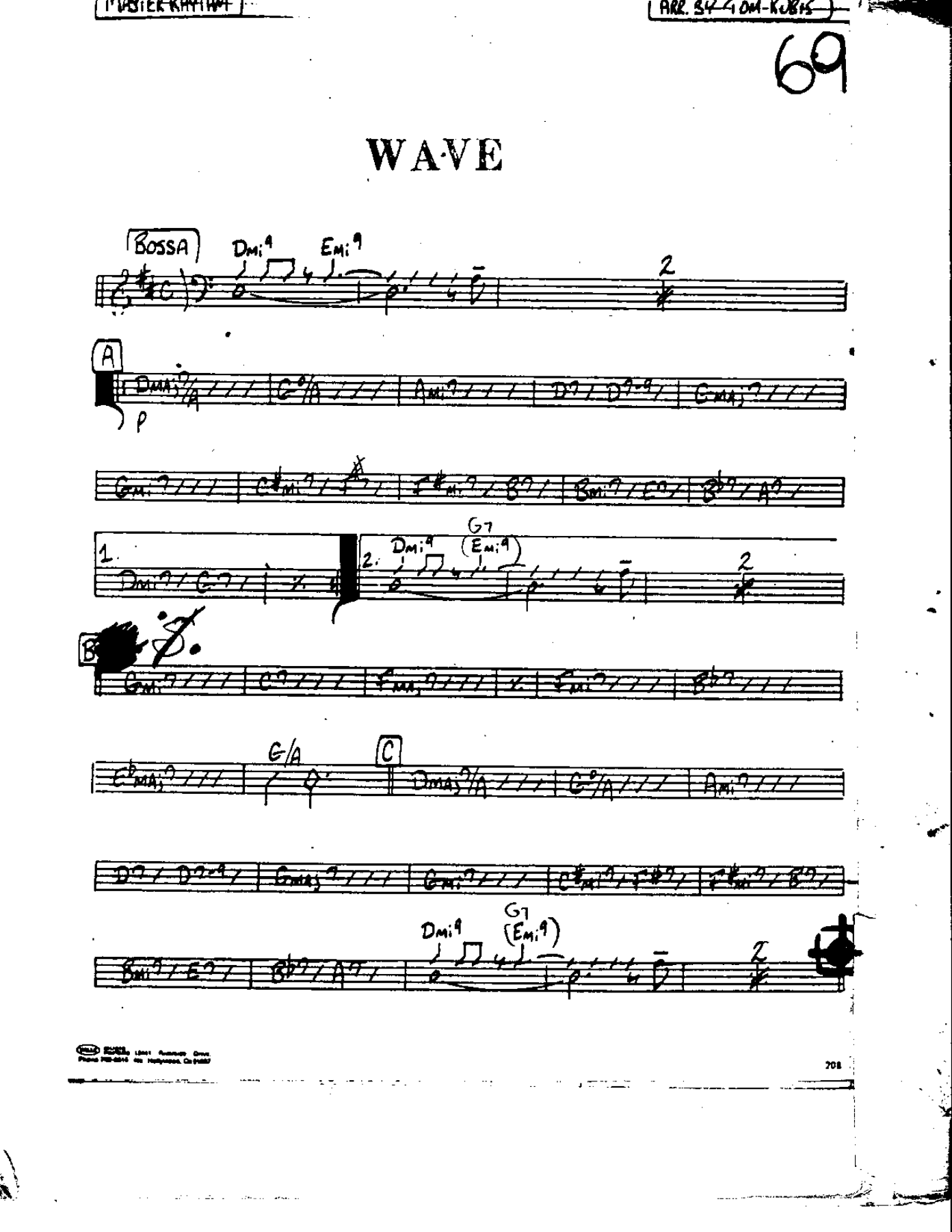 Wave-Bass — sheet music cover (first page)