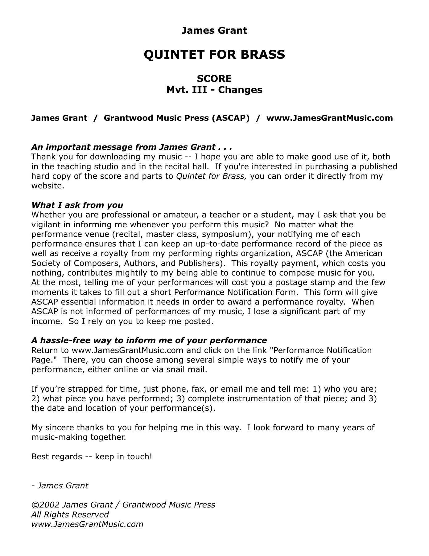 5tet.III.score — sheet music cover (first page)