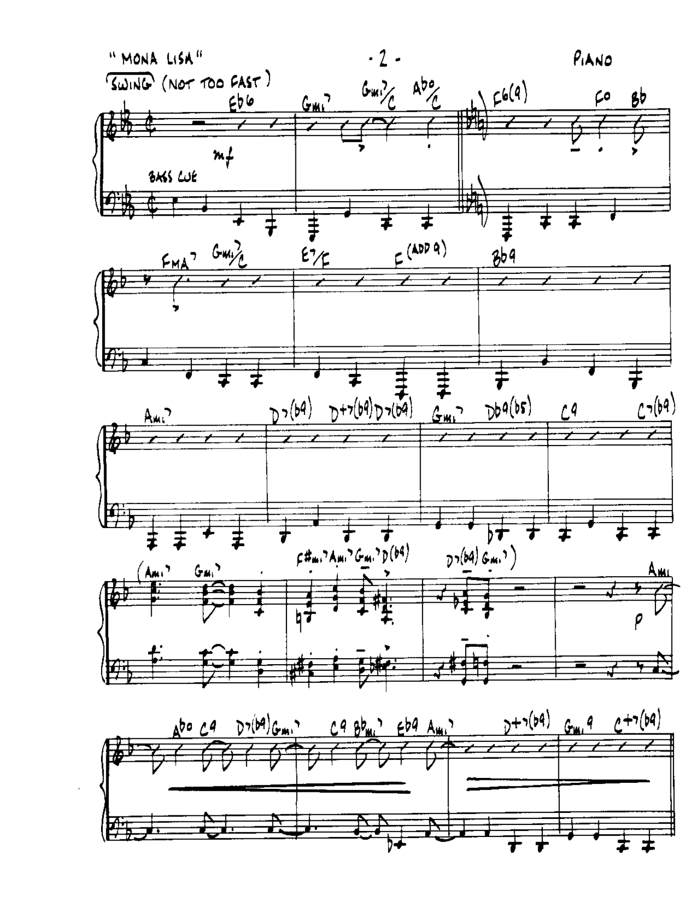 Mona Lisa-Piano — page 2