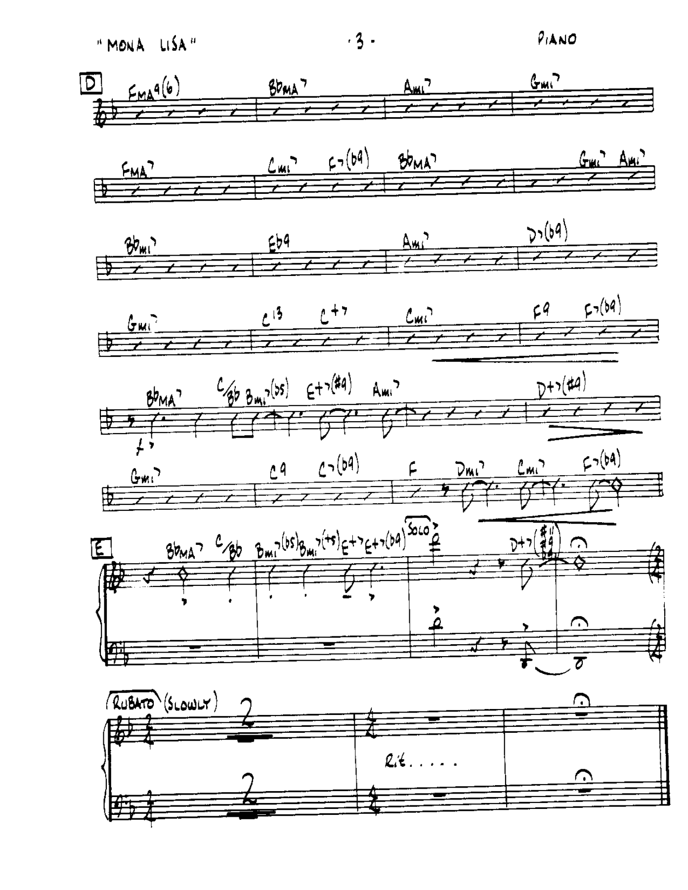 Mona Lisa-Piano — page 3