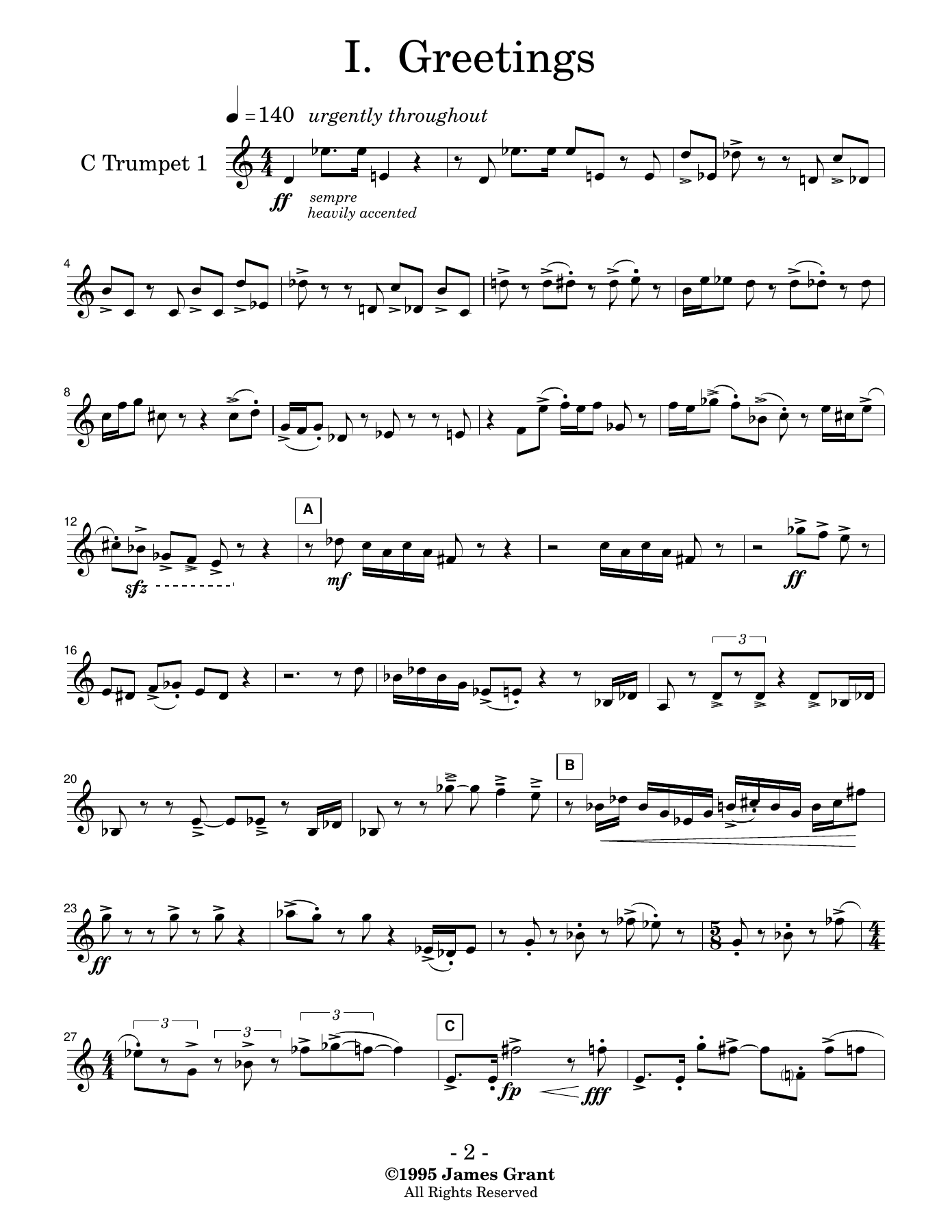 5tet.I.tptI — sheet music cover (first page)