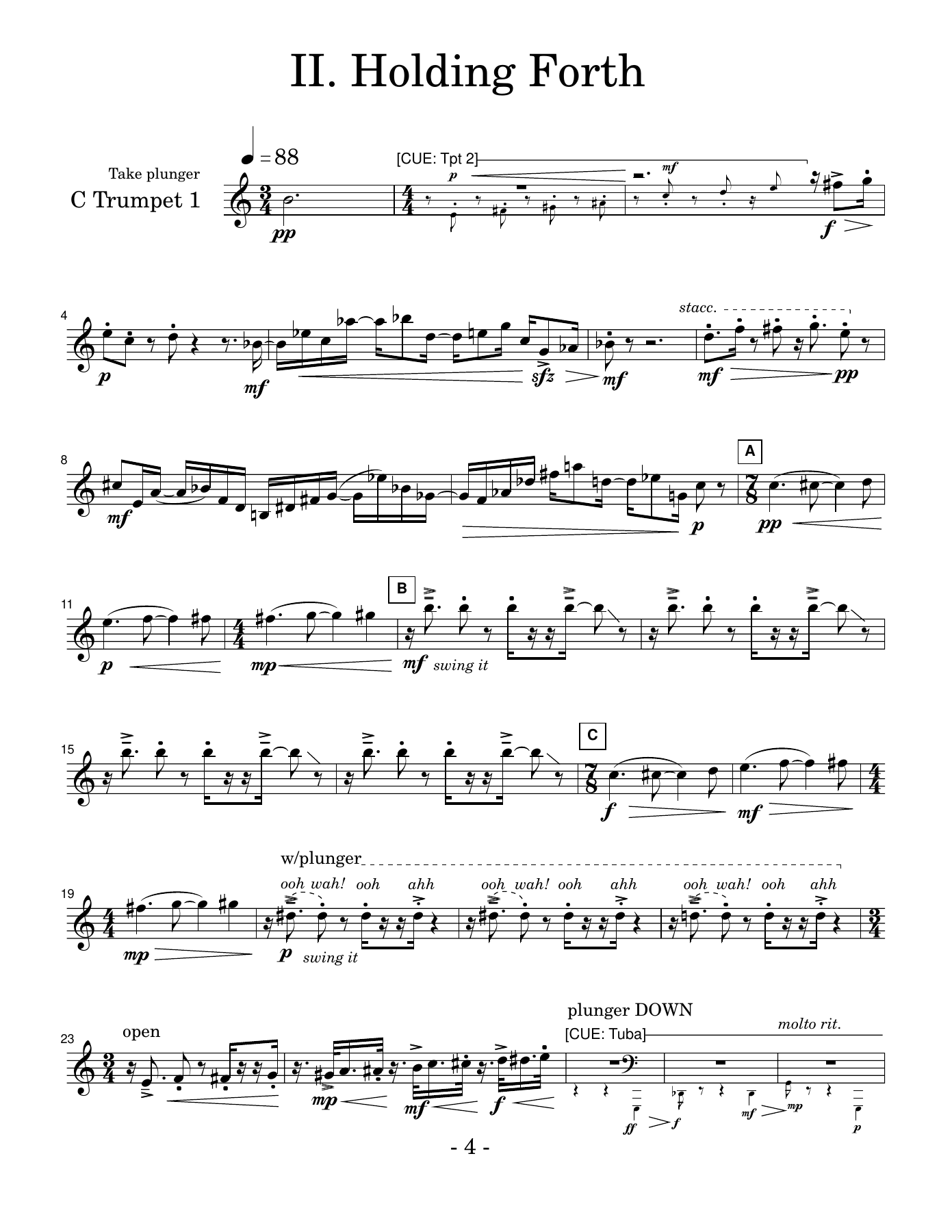 5tet.II.tptI — sheet music cover (first page)
