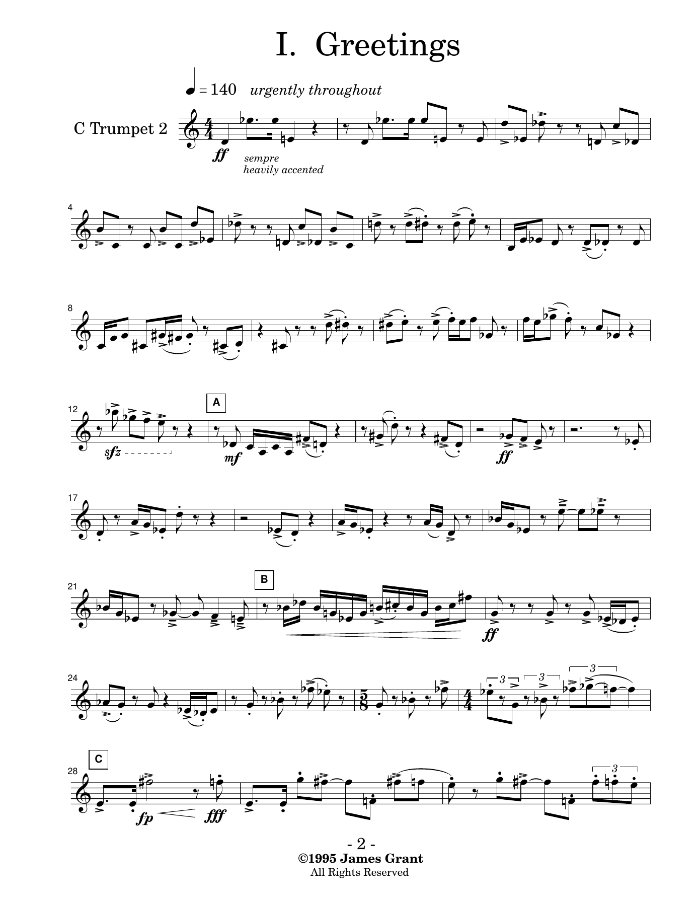 5tet.I.tptII — sheet music cover (first page)