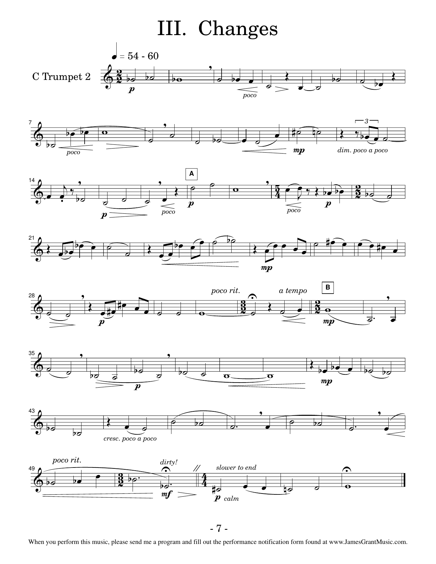 5tet.III.tptII — sheet music cover (first page)