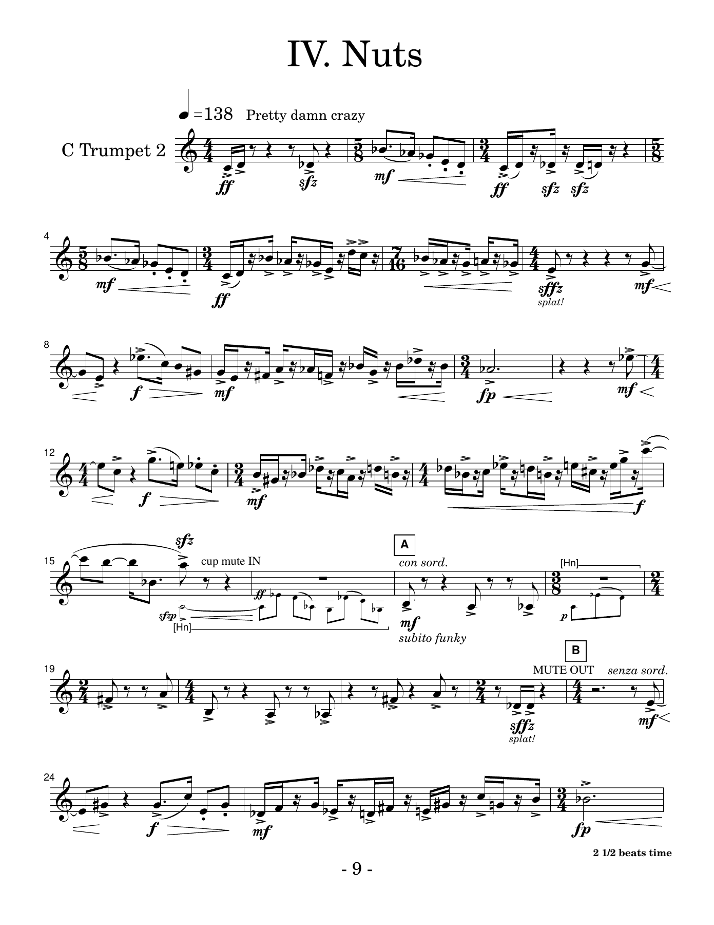 5tet.IV.tpt2 — sheet music cover (first page)