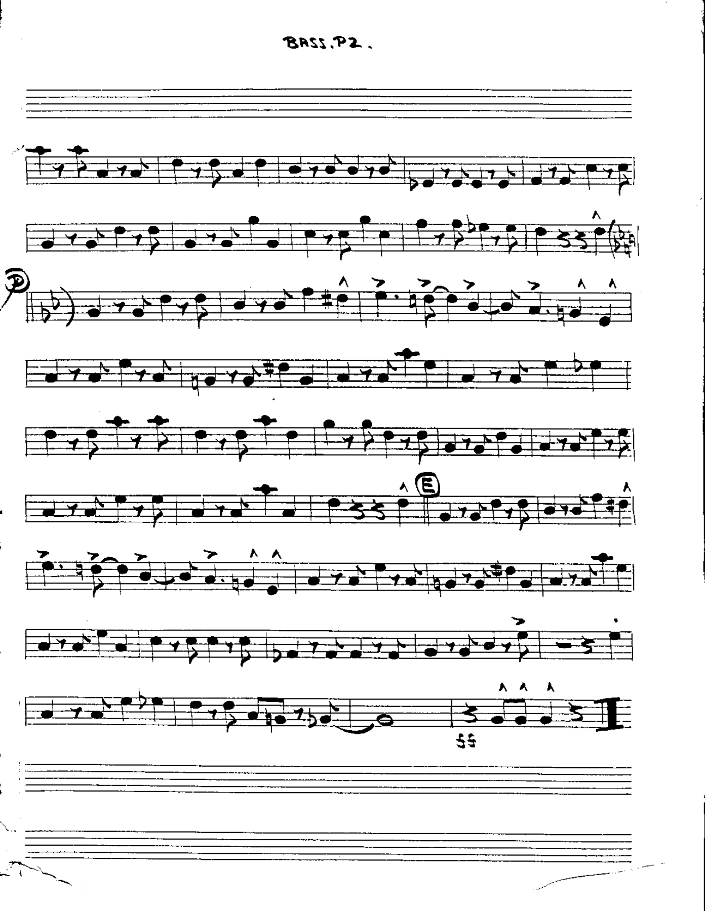 Cha Cha Medley #8-Bass — page 2