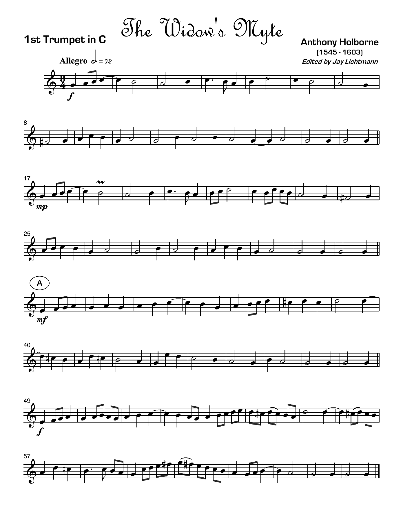 widowsmyte — sheet music cover (first page)