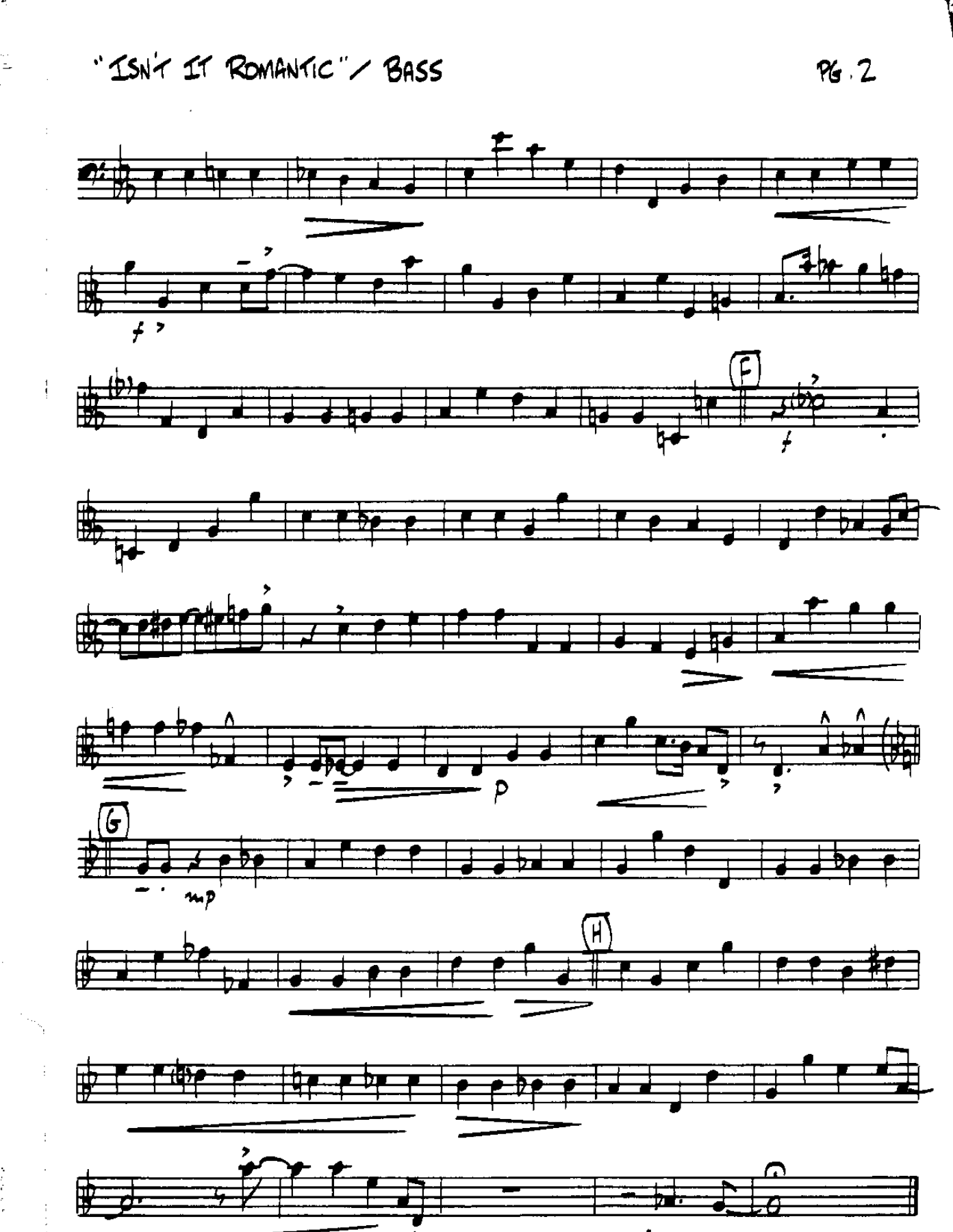 Isn't it Romantic-Bass — page 2