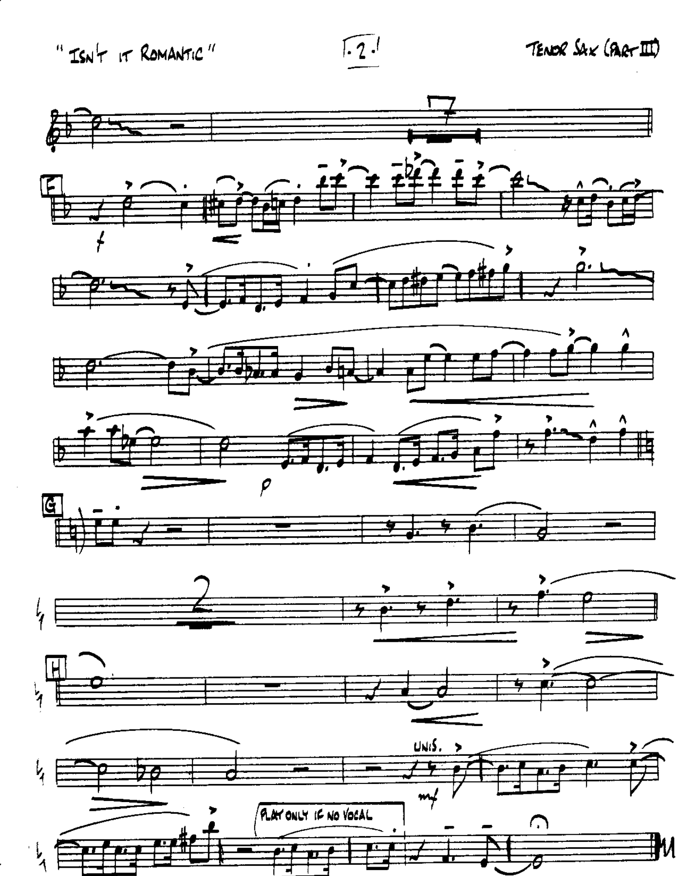 Isn't it Romantic-Tenor — page 2