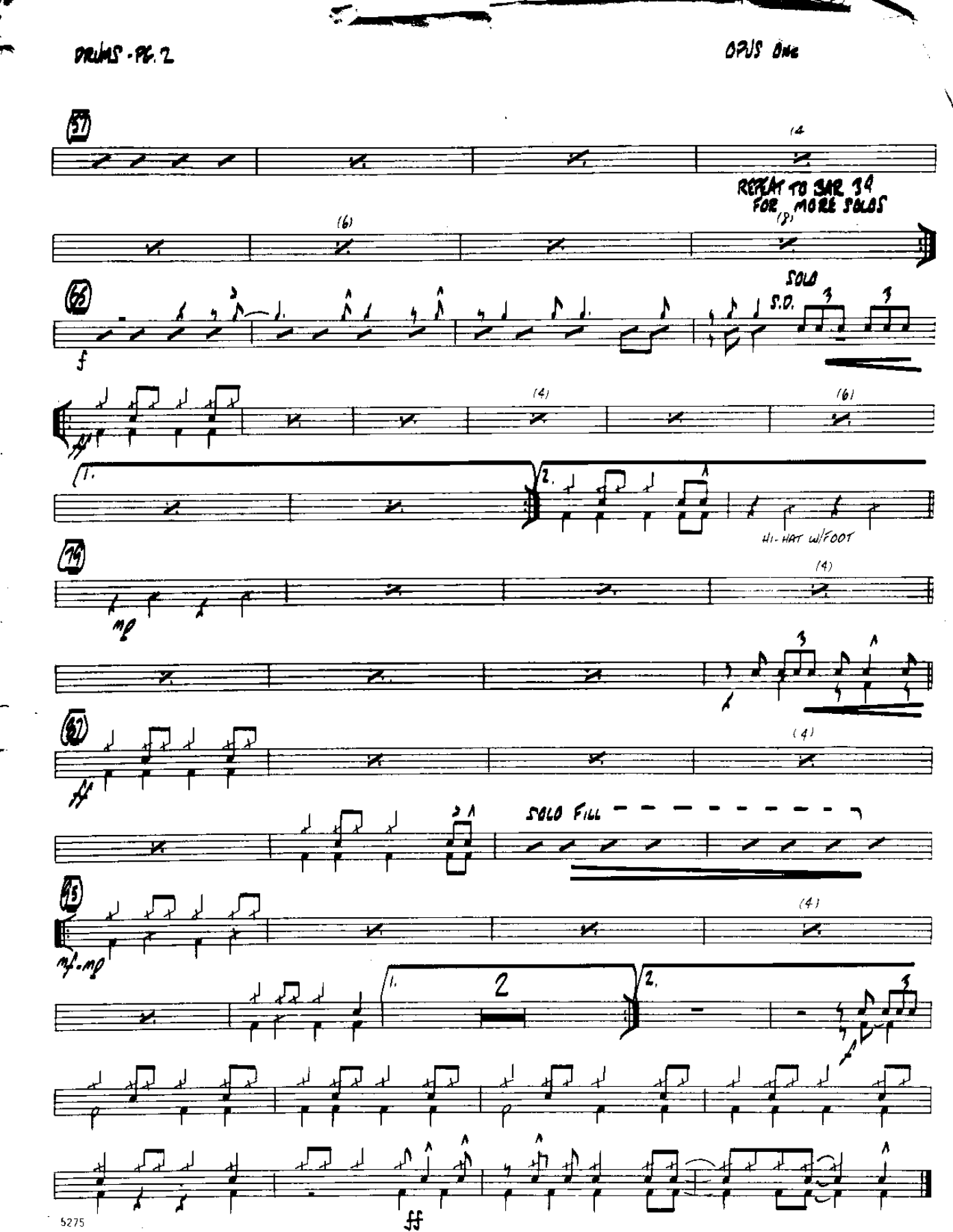Opus 1-Drums — page 2