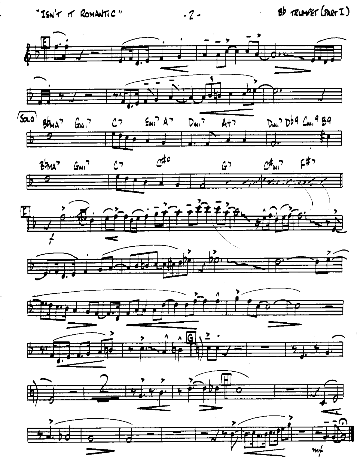 Isn't it Romantic-Trumpet — page 2