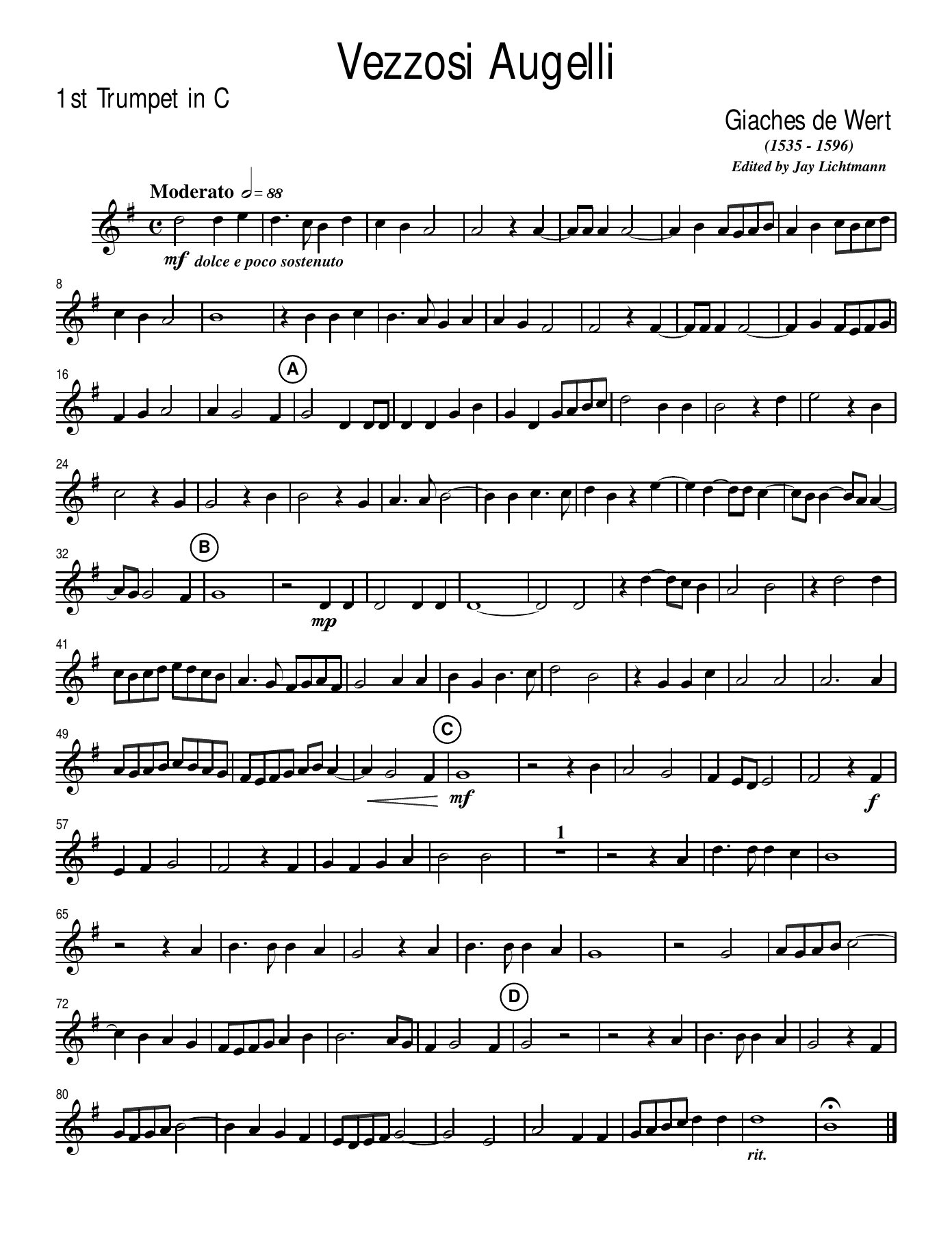 vezzosiaugelli — sheet music cover (first page)