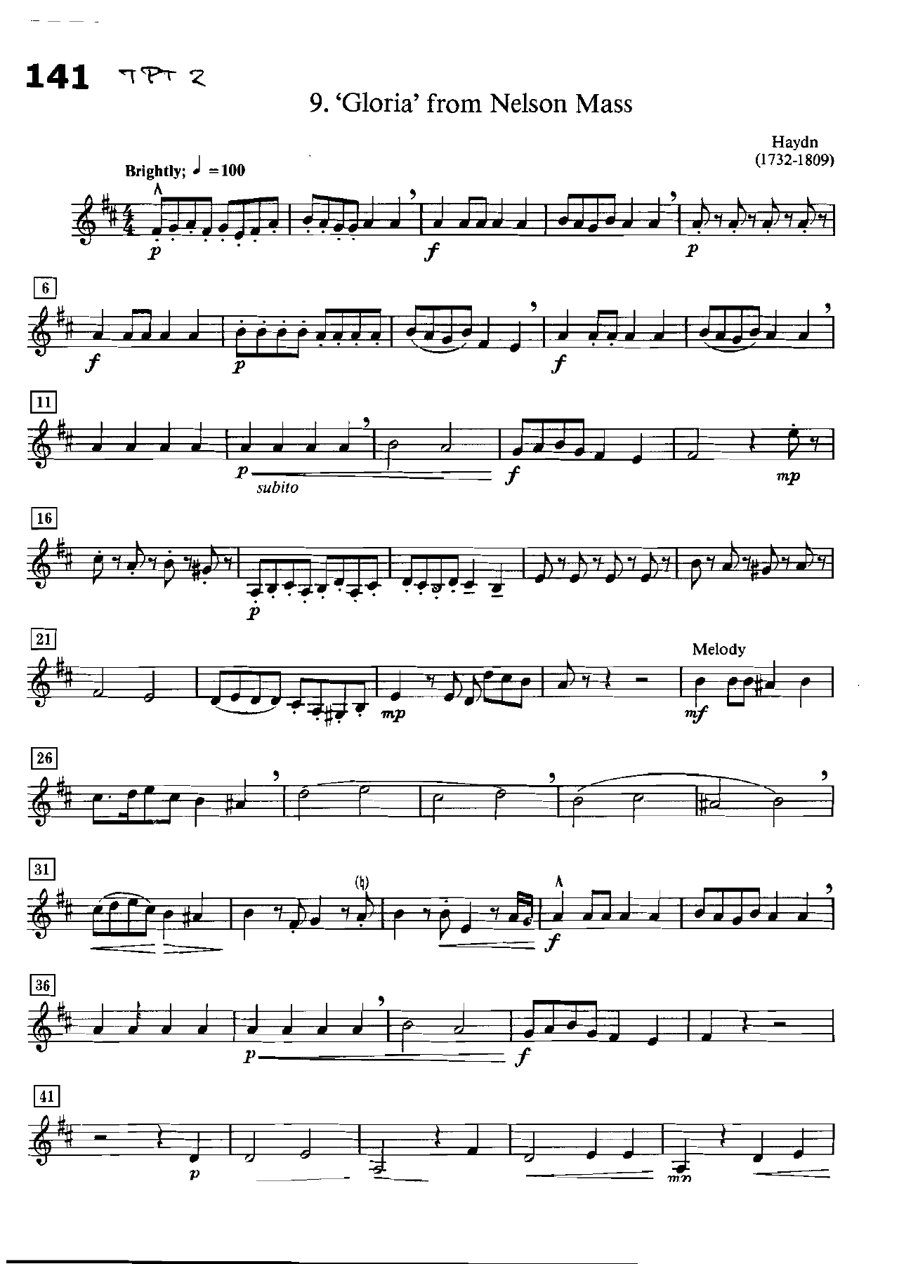 Gloria From Nelson Mass — page 3