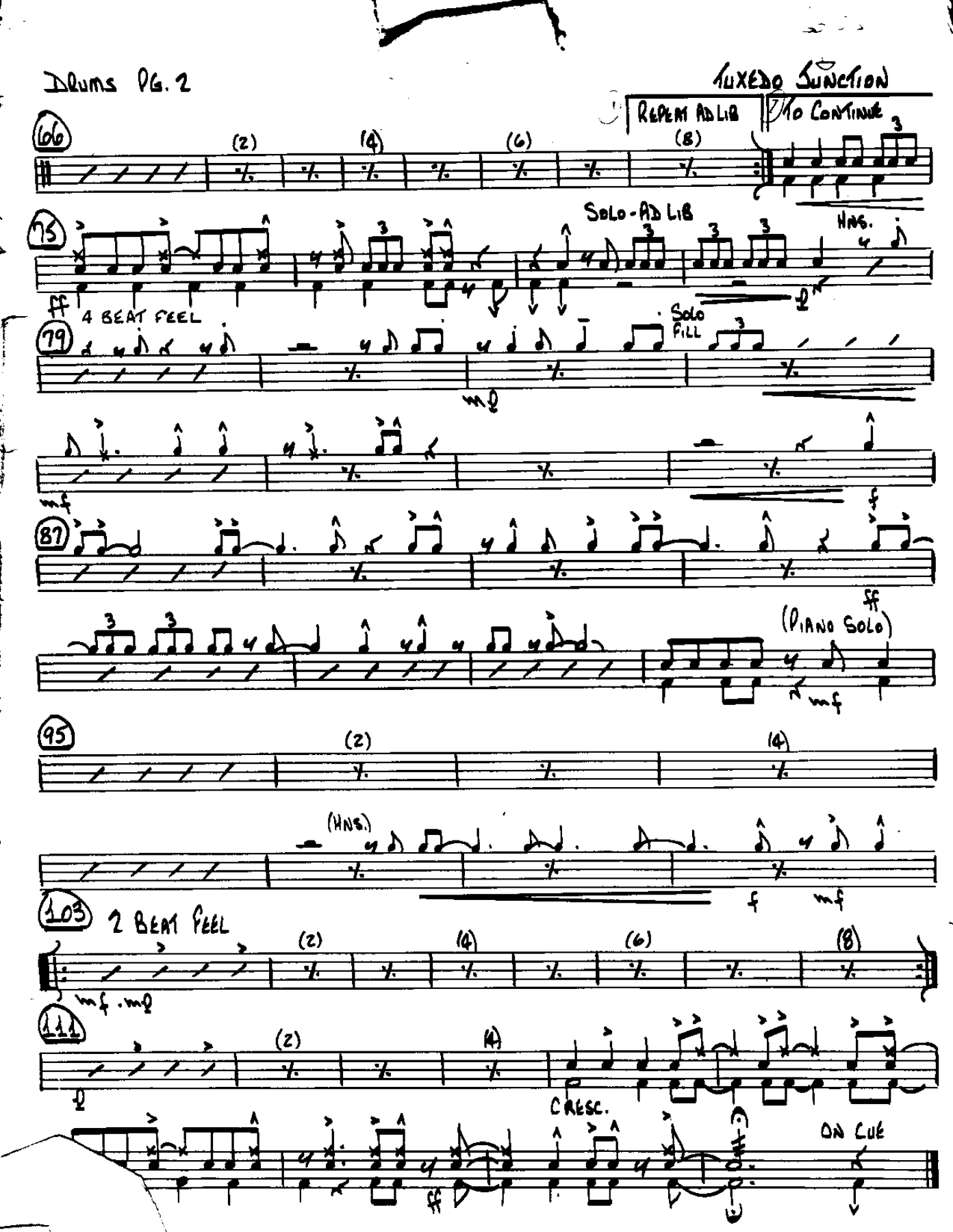 Tuxedo Junction-Drums — page 2