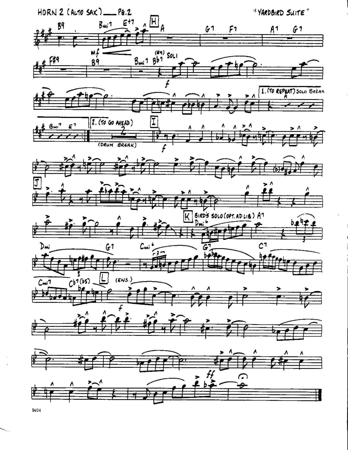 Yardbird Suite-Alto — page 2