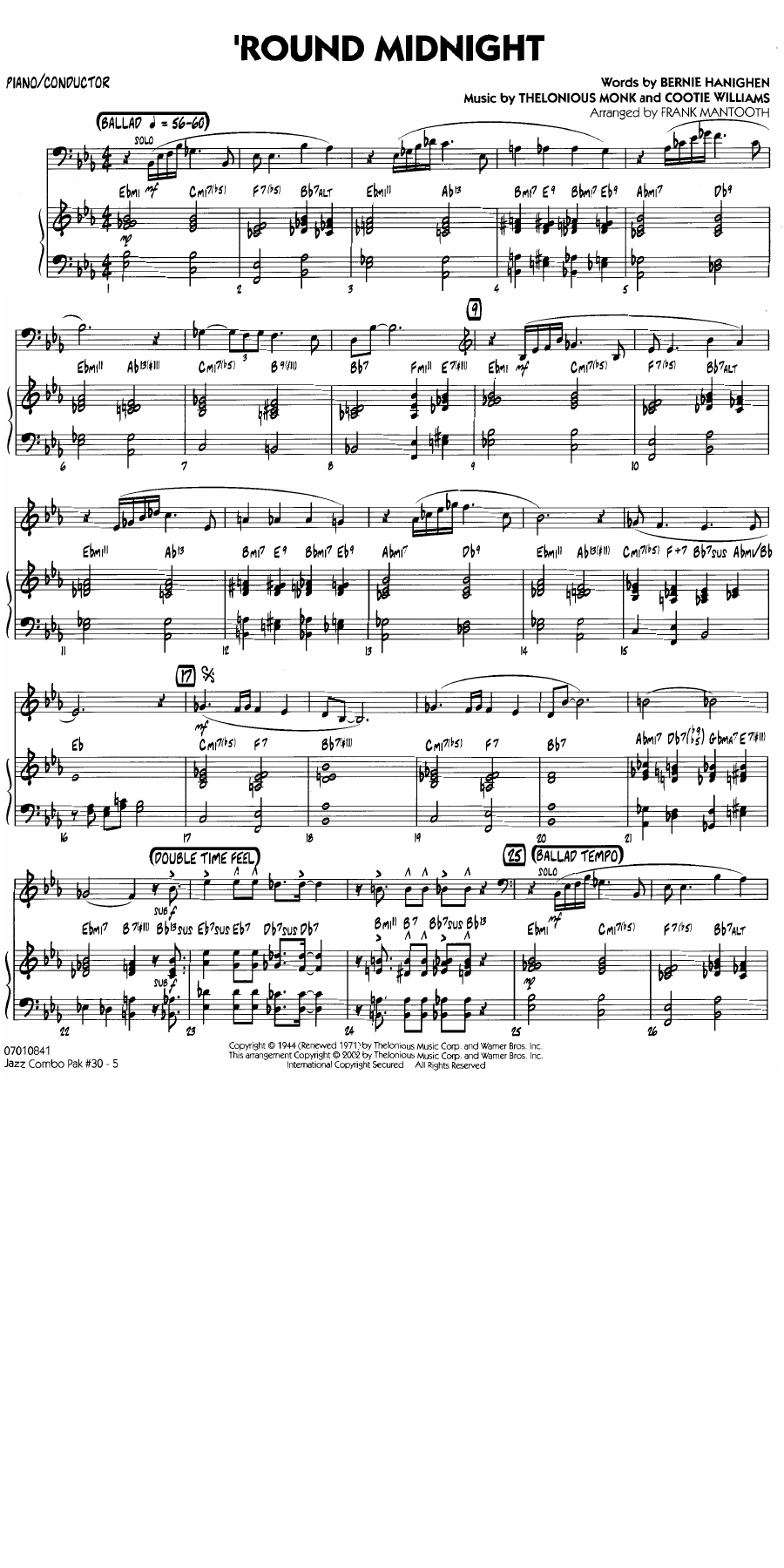 Jazz Combo pak#30.Monk Mantooth — page 3