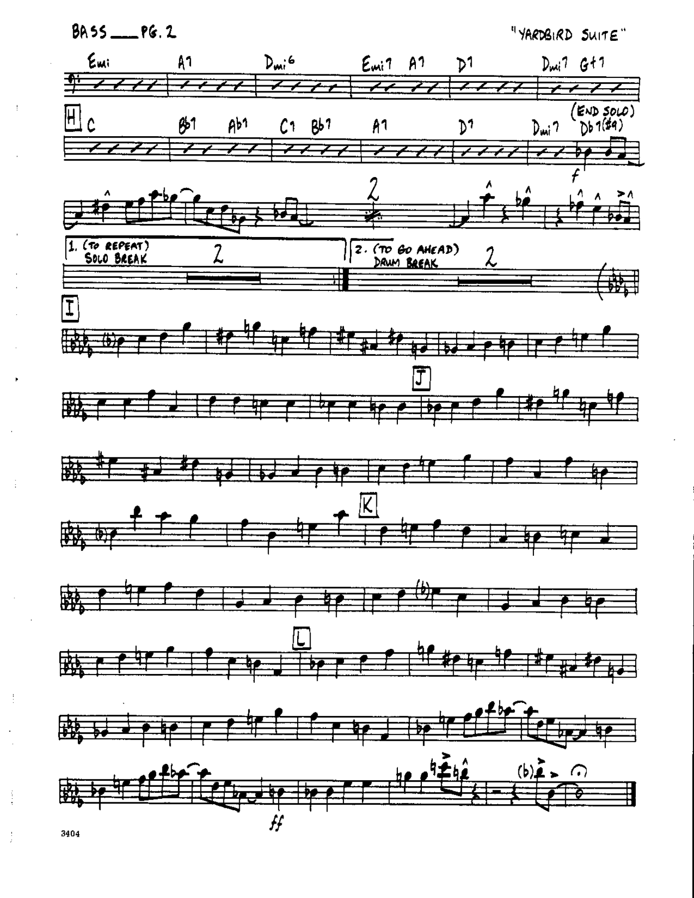 Yardbird Suite-Bass — page 2