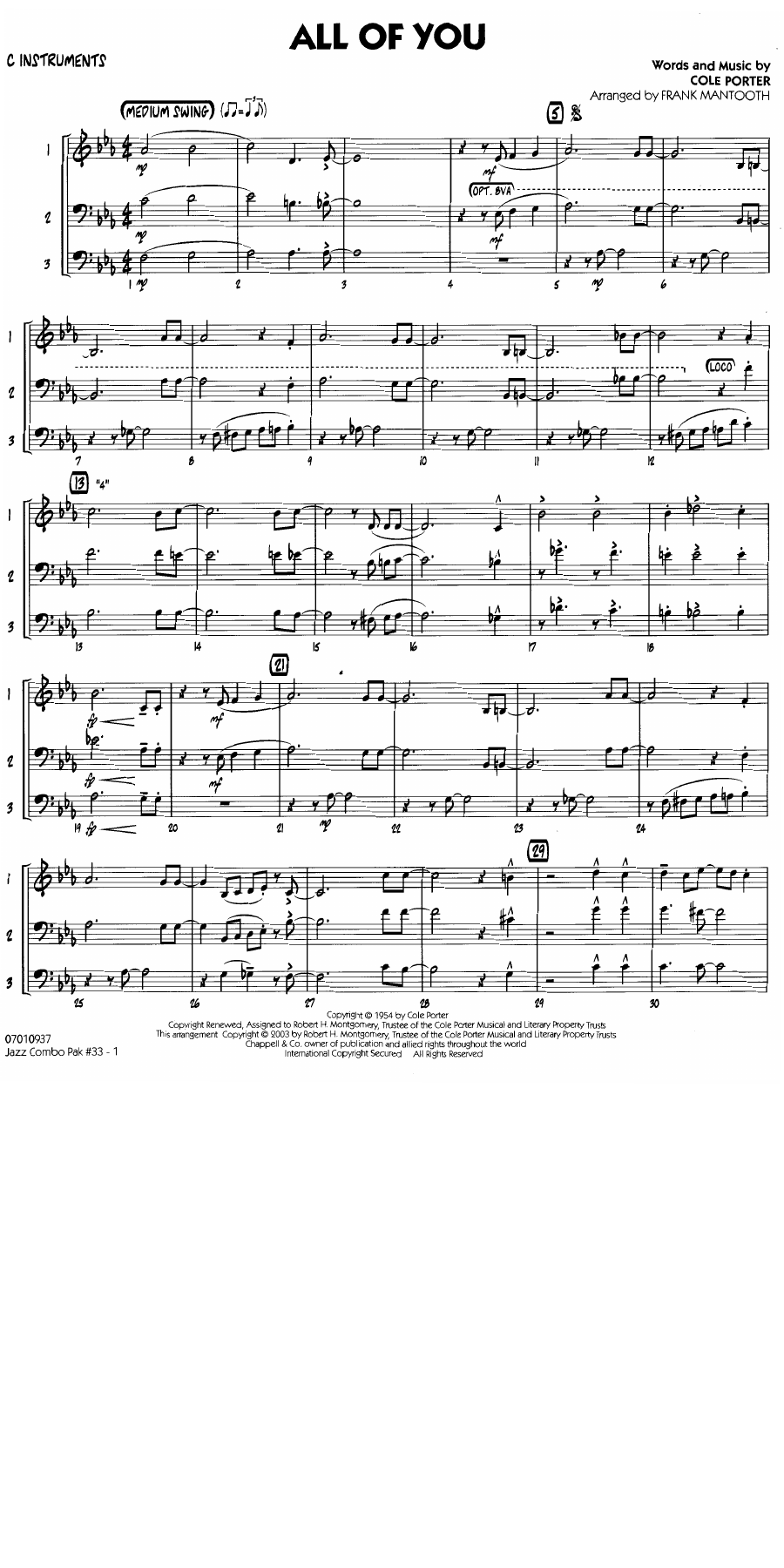 Jazz Combo pak#33 Cole Porter Mantooth — page 2