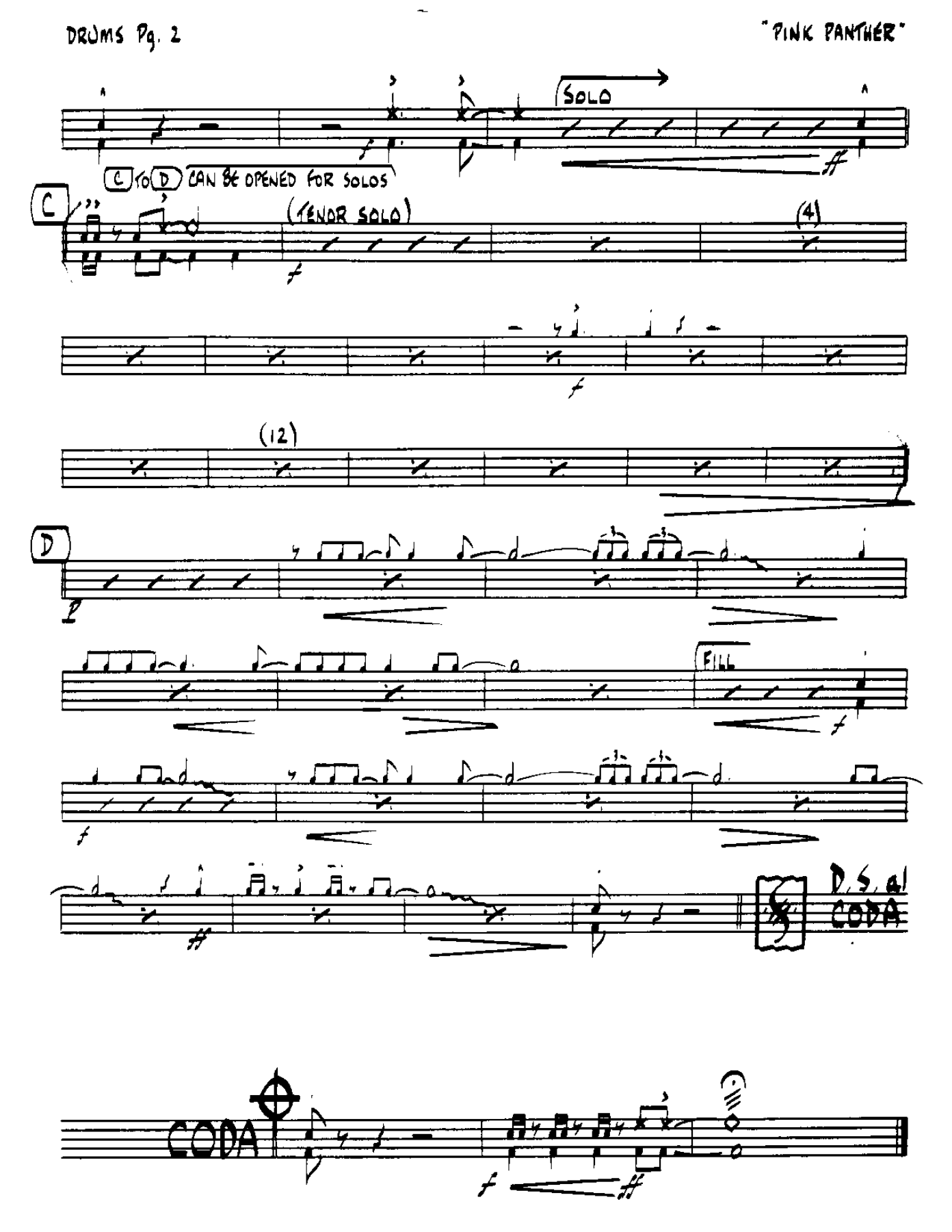 The Pink Panther-Drums — page 2
