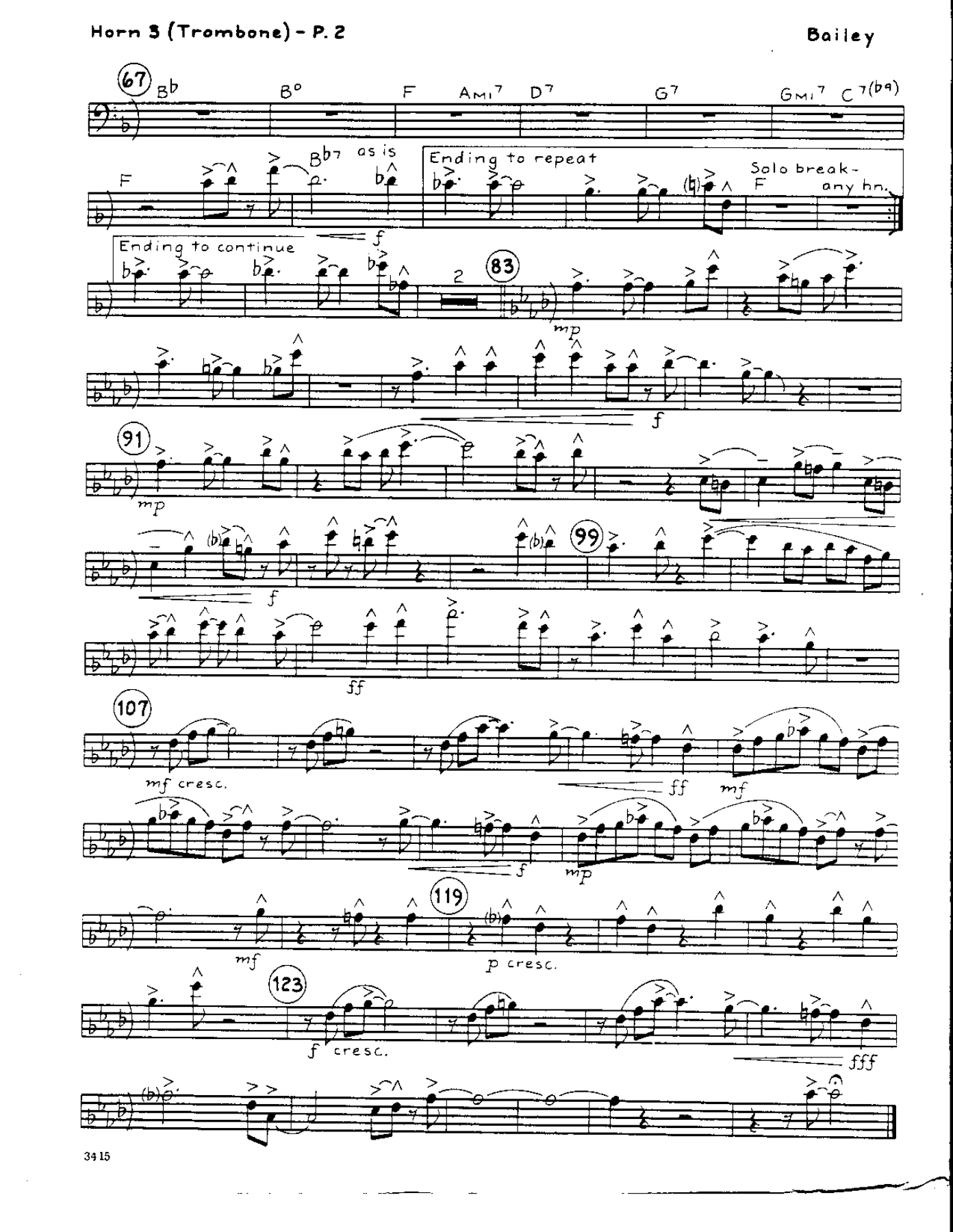 Bill Bailey-Trombone — page 2