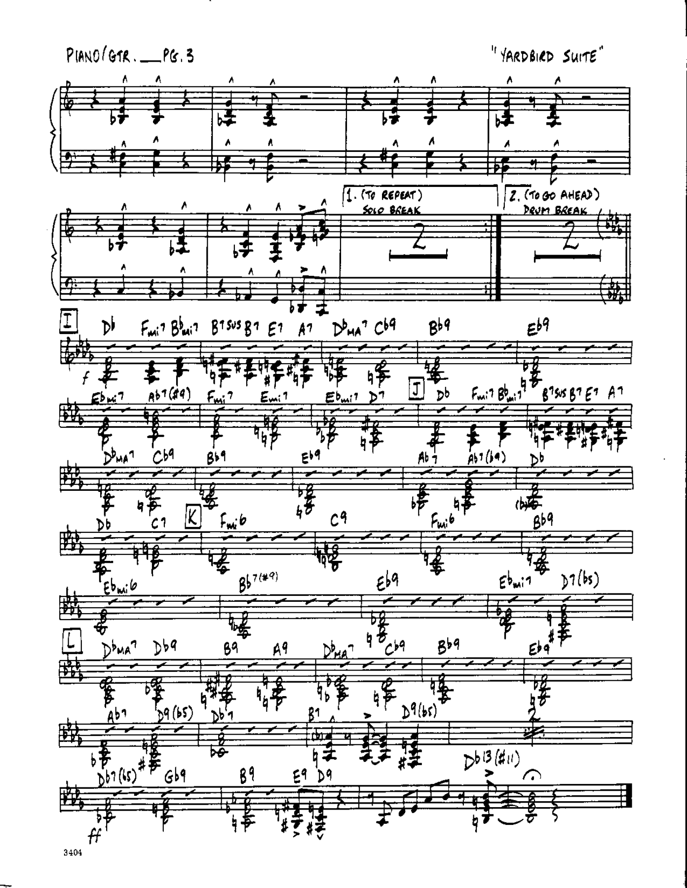 Yardbird Suite-Piano — page 3