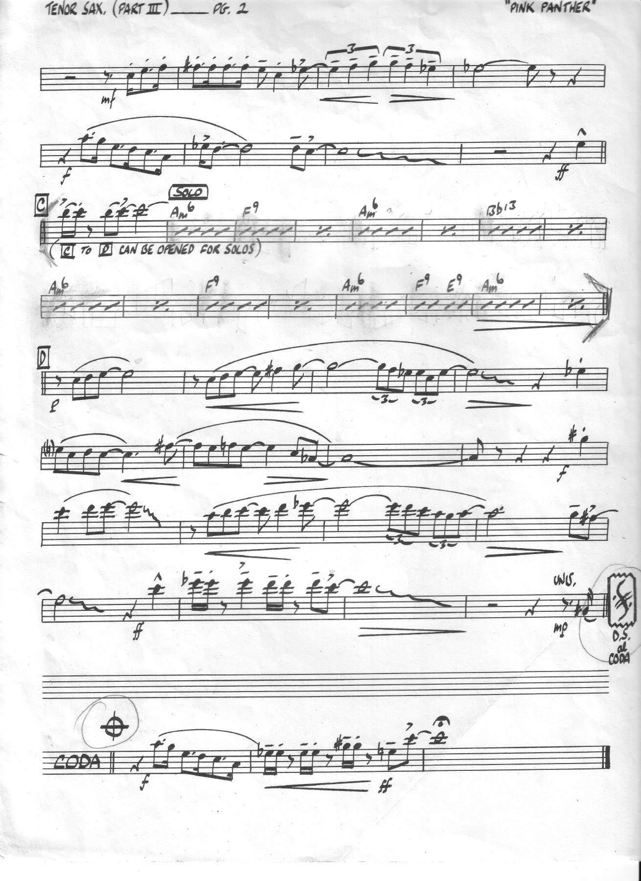 The Pink Panther-Tenor — page 3